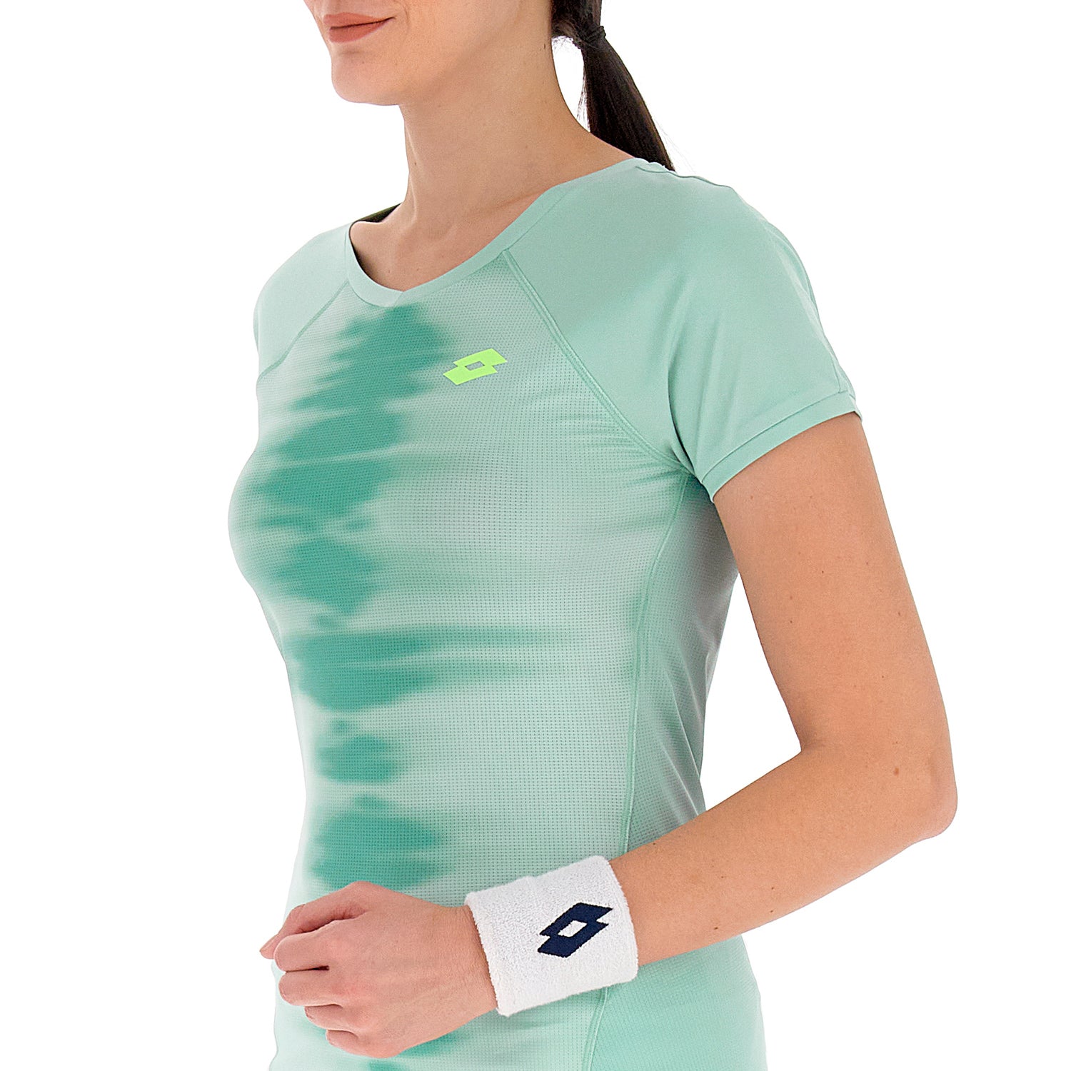 DONNA MAGLIETTA TENNIS TECH D2 VERDE CHIARO 220441 BH8 03