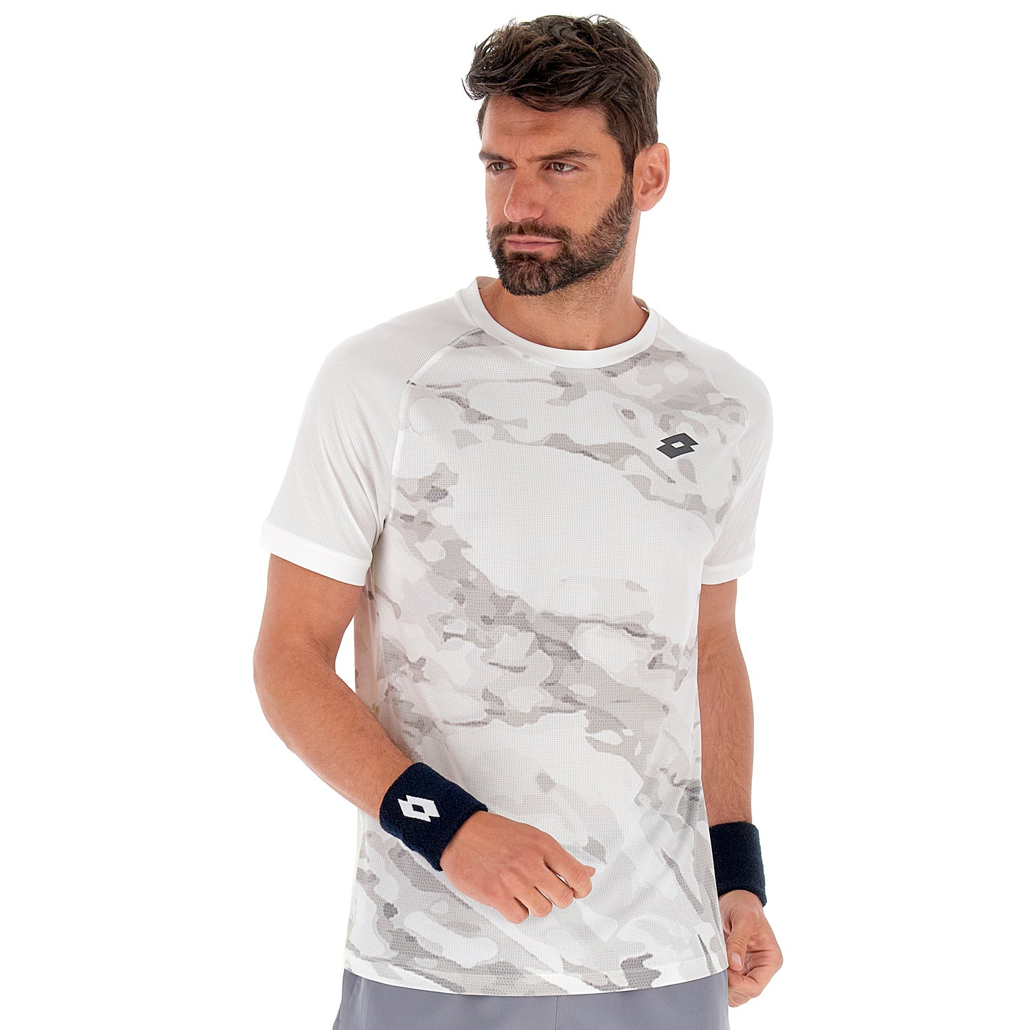 UOMO MAGLIETTA TENNIS TECH D1 BIANCO 220457 0F1 01