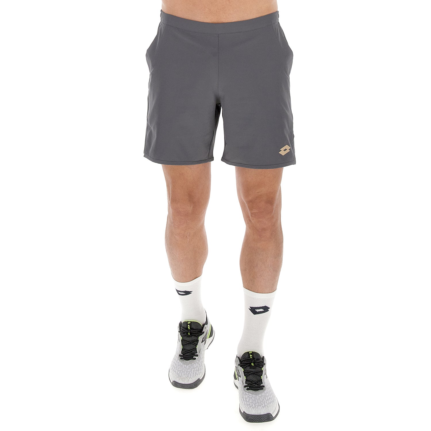 UOMO PANTALONI CORTI TENNIS TECH D1 GRIGIO SCURO 220459 008 01