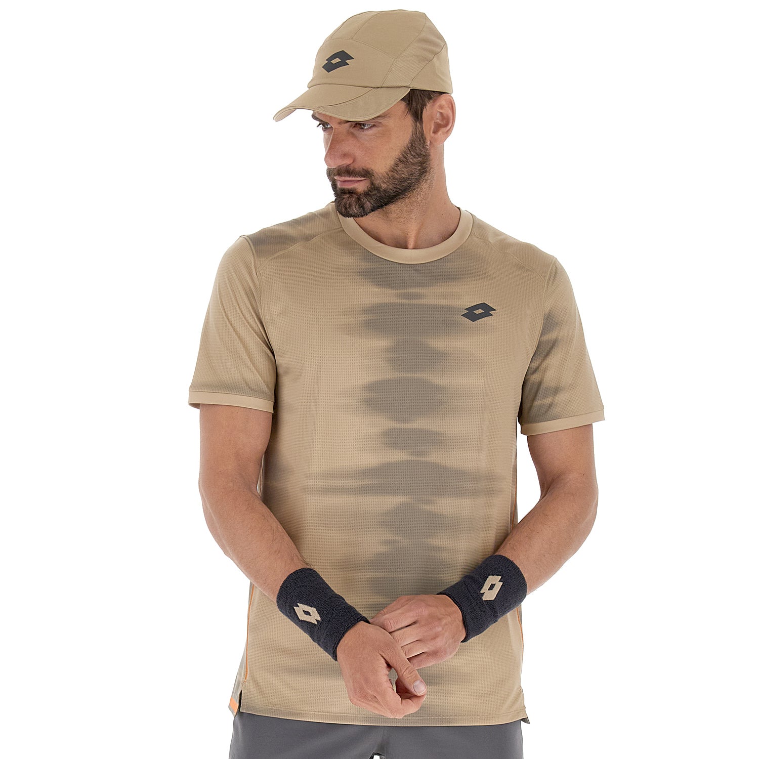 UOMO MAGLIETTA TENNIS TECH D2 BEIGE 220460 7RG 01