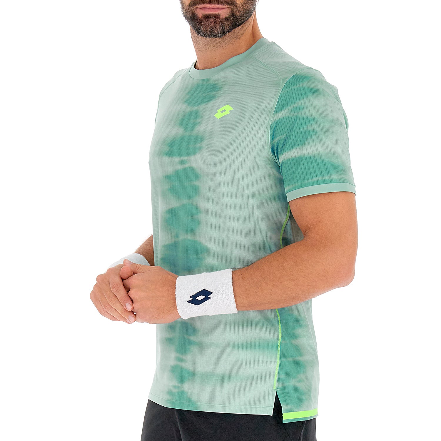 UOMO MAGLIETTA TENNIS TECH D2 VERDE CHIARO 220460 BH8 03
