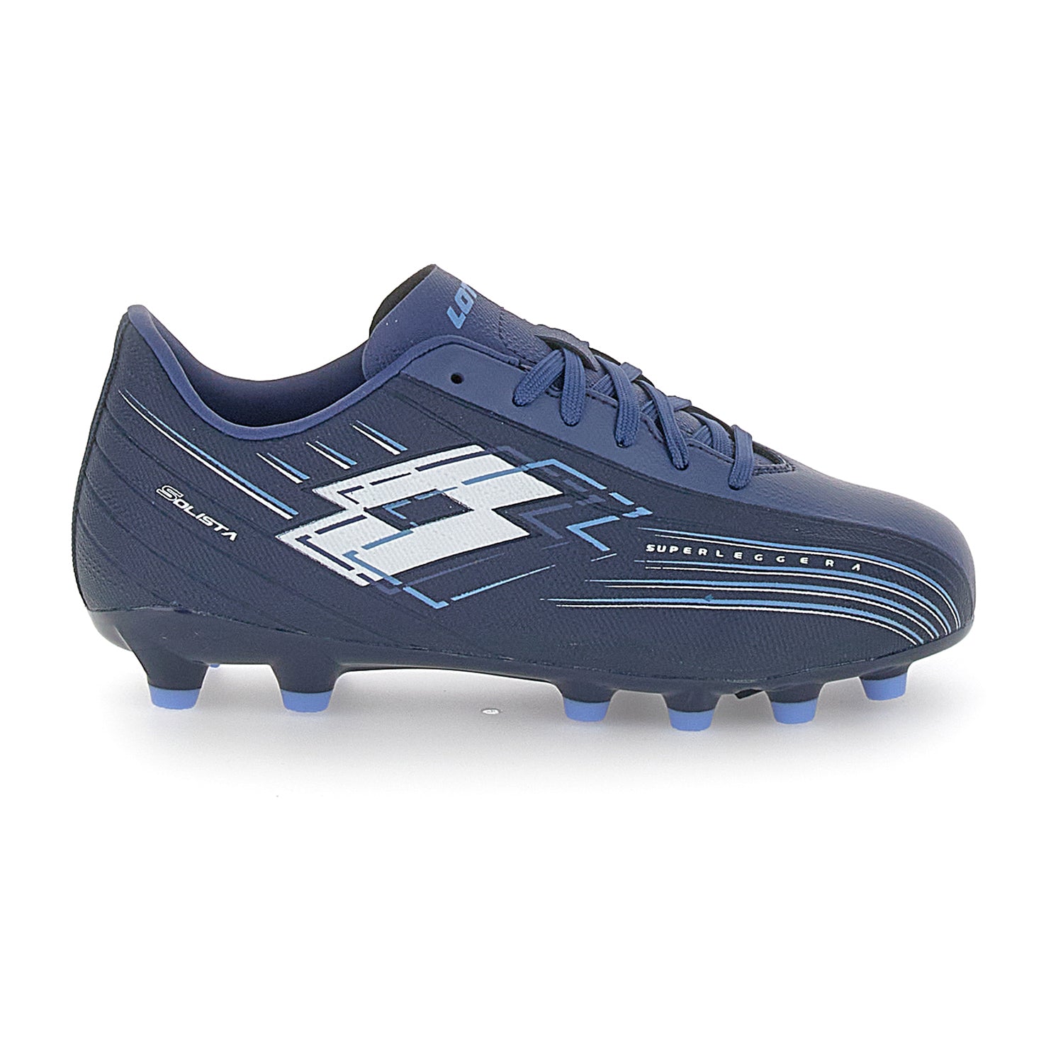 Scarpe Calcio Fg Solista 700 Blu Scuro Ragazzi Lotto Sport