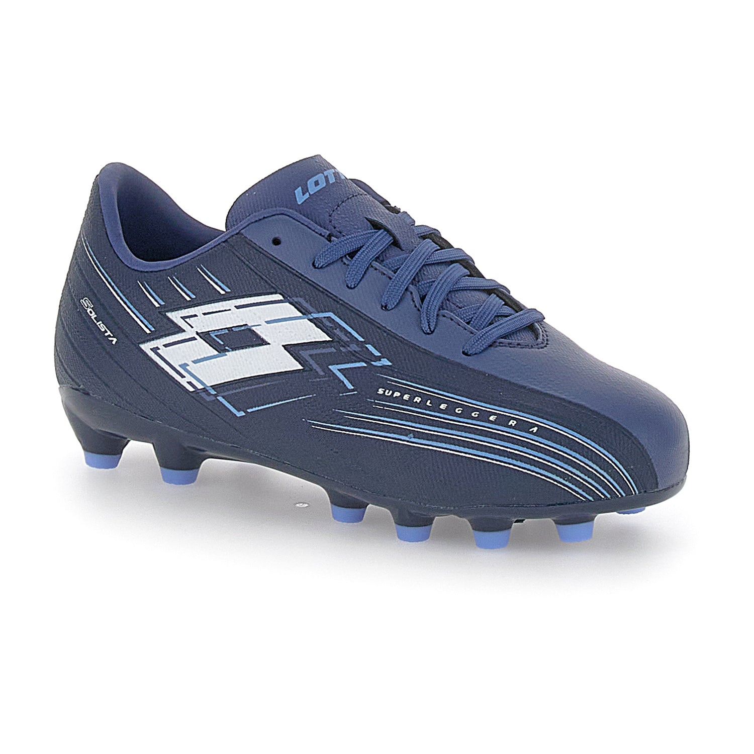 RAGAZZI SCARPE CALCIO FG SOLISTA 700 BLU SCURO 220565 BP9 02