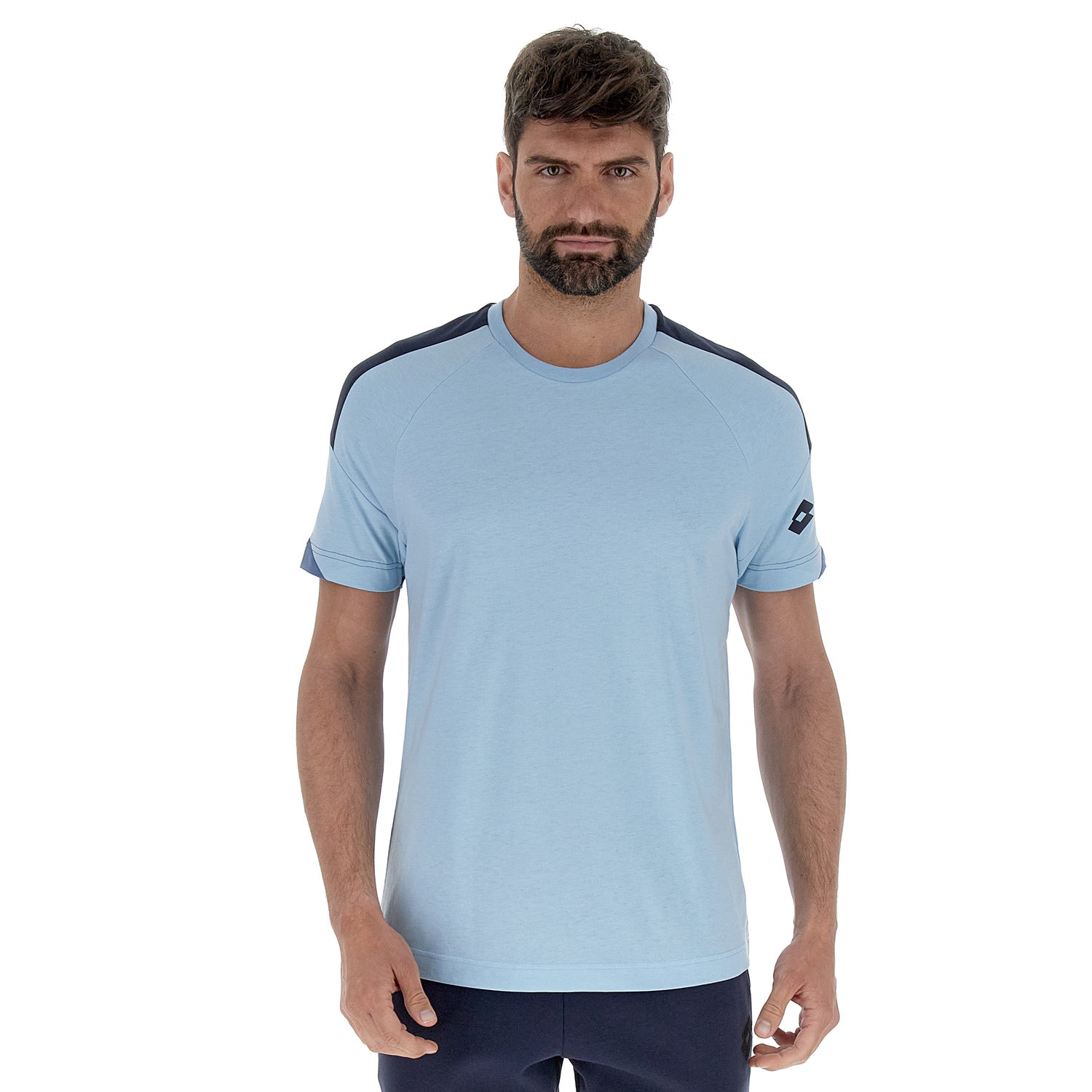 UOMO MAGLIETTA ATHLETICA PLUS AZZURRO 220681 BNS 01