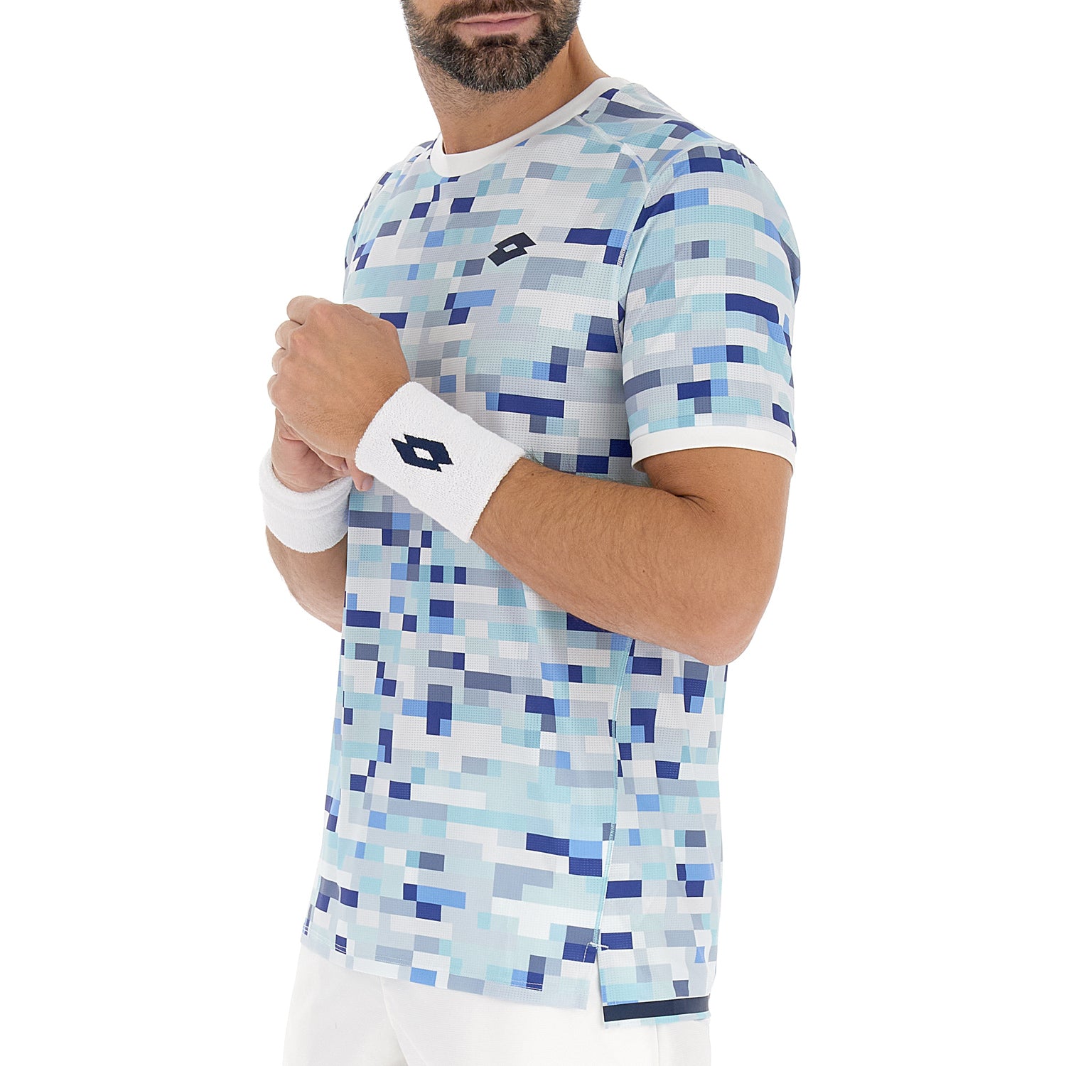 UOMO MAGLIETTA TENNIS TECH D3 AZZURRO 221377 CM3 03