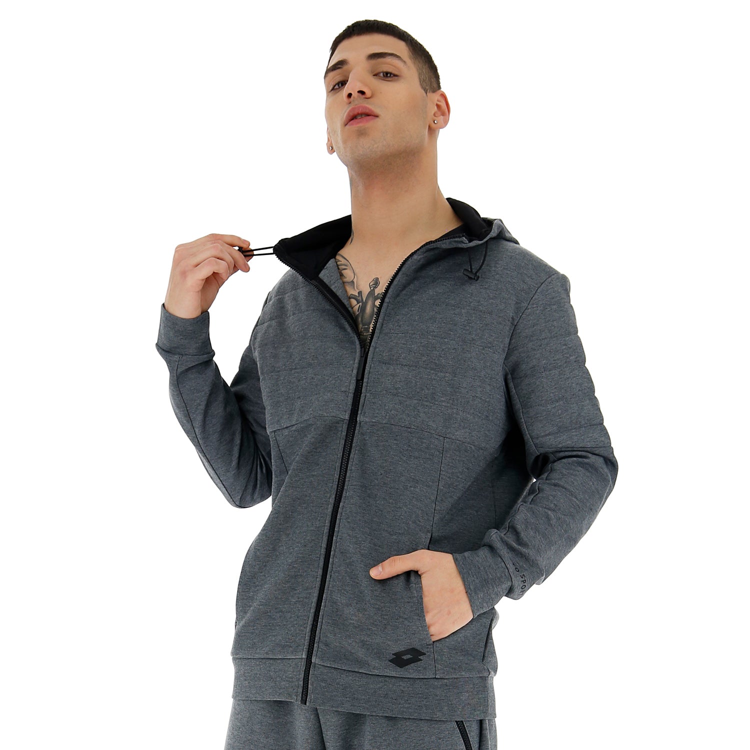 UOMO FELPA TRAINING PURE GRIGIO SCURO 221401 1CO 03