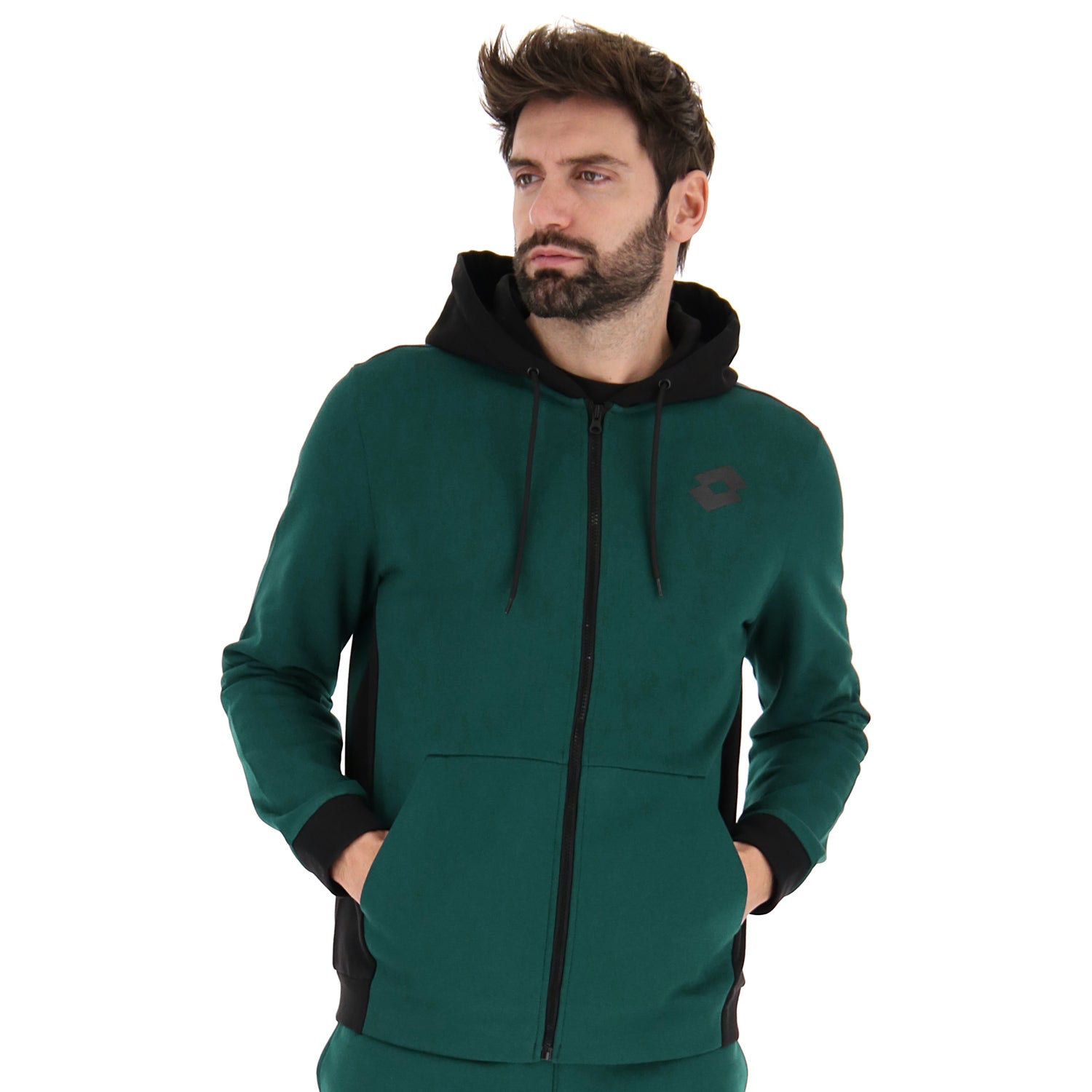 UOMO FELPA TRAINING PURE VERDE SCURO 221405 9B1 01