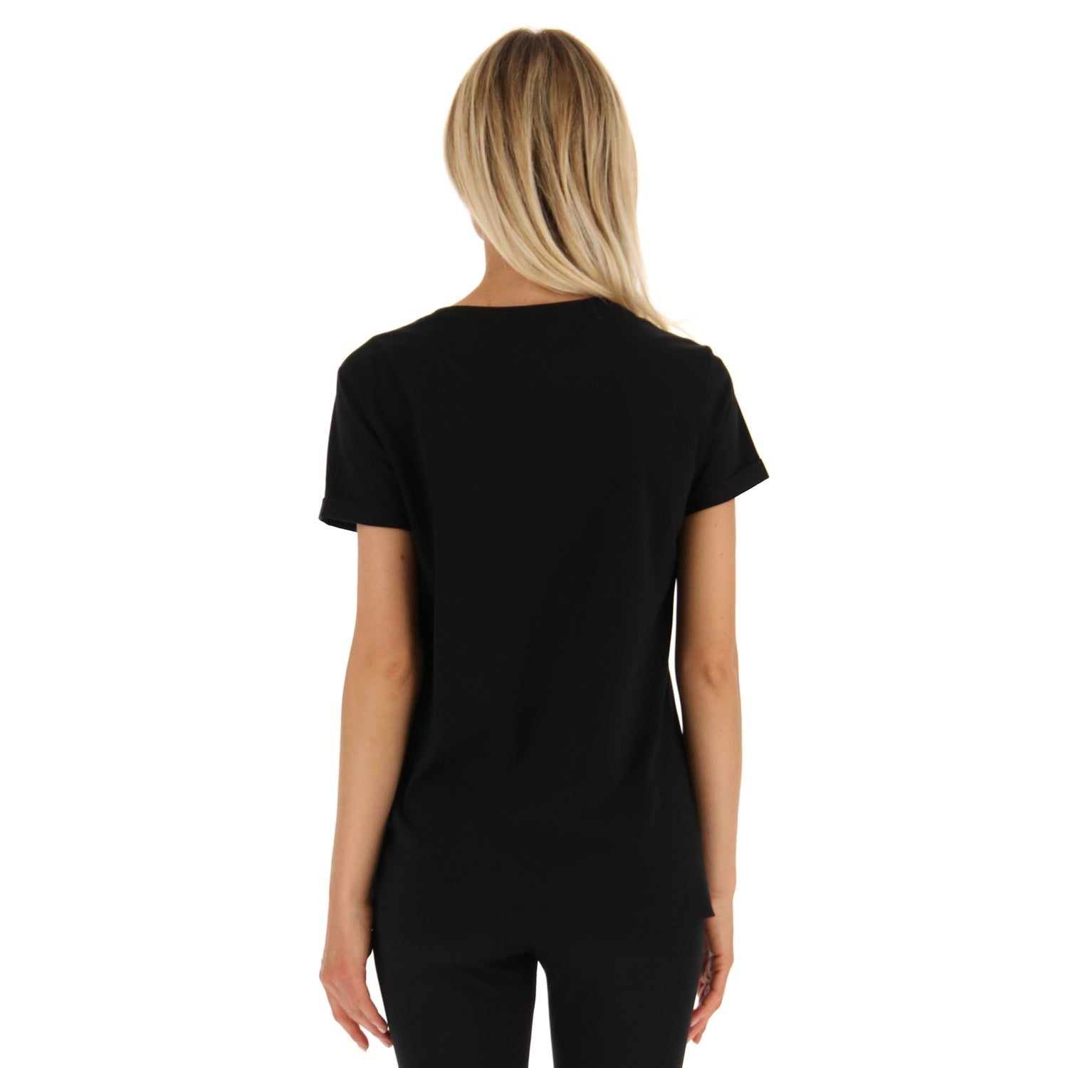 DONNA MAGLIETTA TRAINING PURE NERO 221409 1CL 02