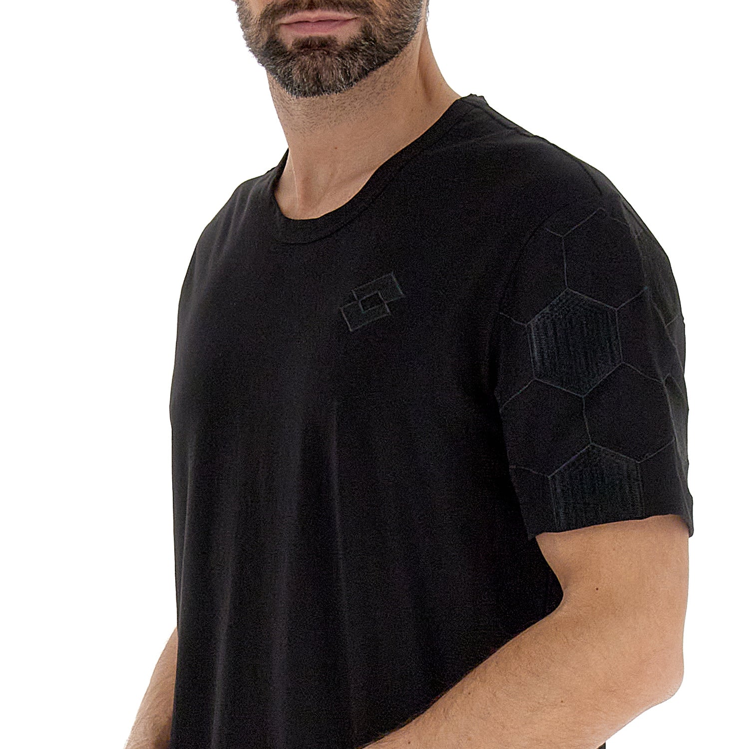 UOMO MAGLIETTA LOTTO NYC NERO 221467 1CL 03