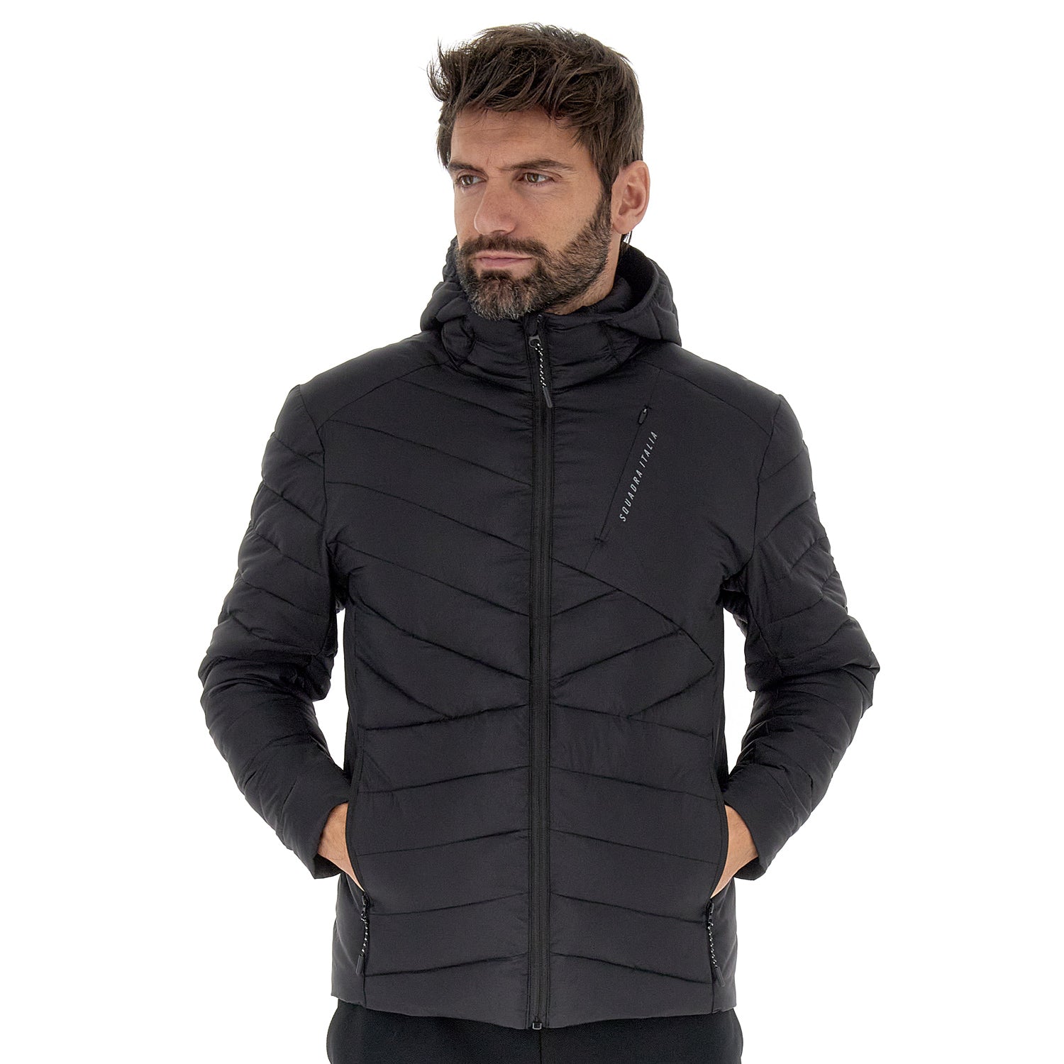 UOMO GIACCA IMBOTTITA ROLLE NERO 221742 1CL 01