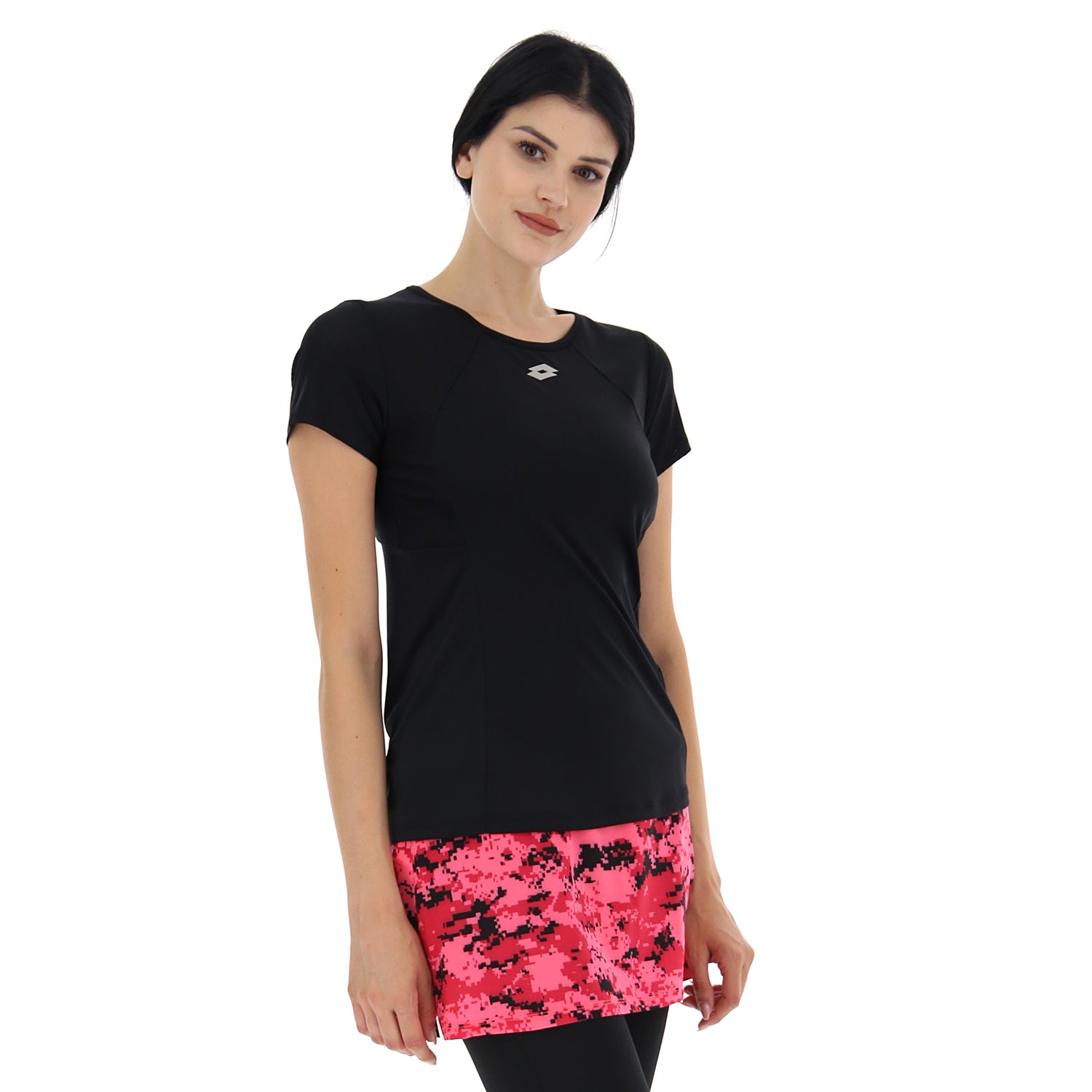 DONNA MAGLIETTA RUNNING NERO 221782 1CL 03
