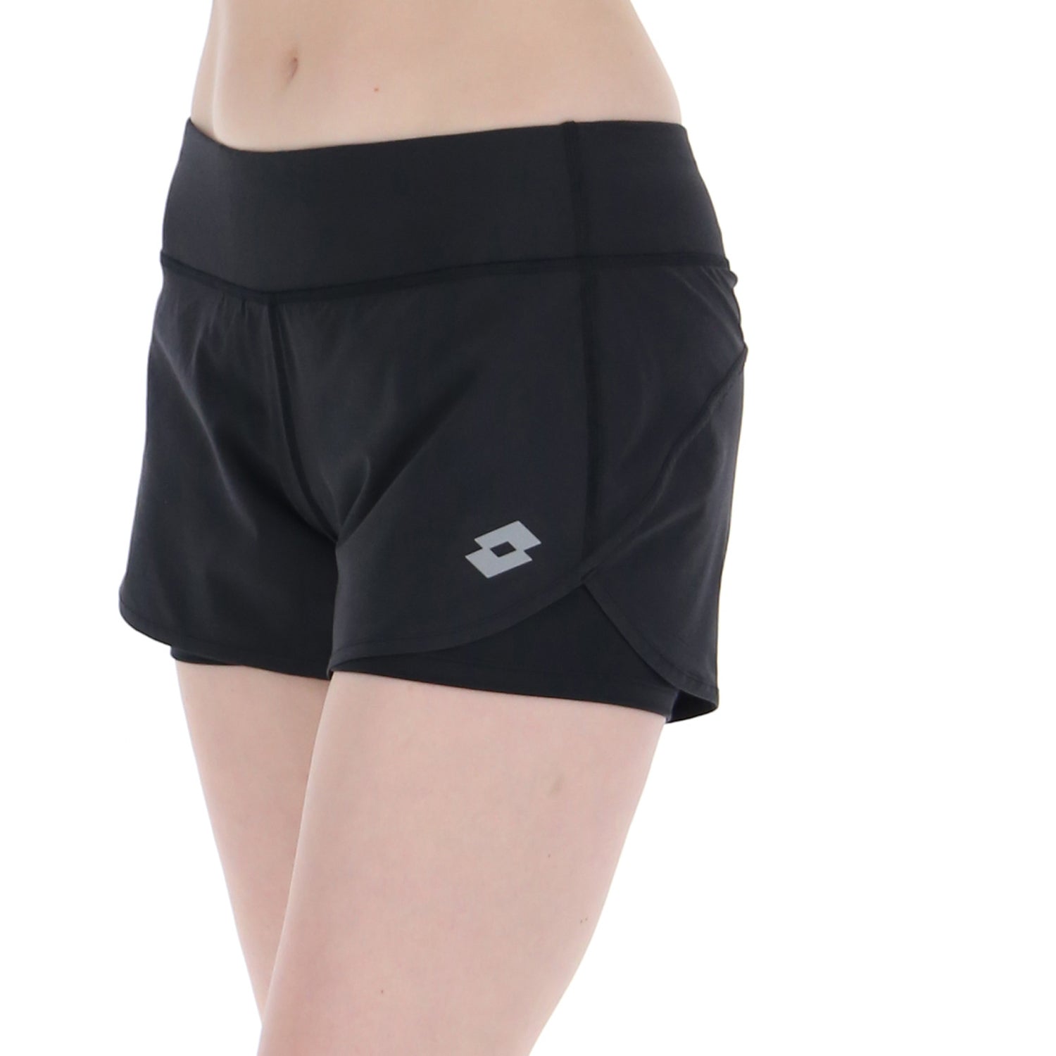 DONNA PANTALONI CORTI RUNNING NERO 221786 1CL 03