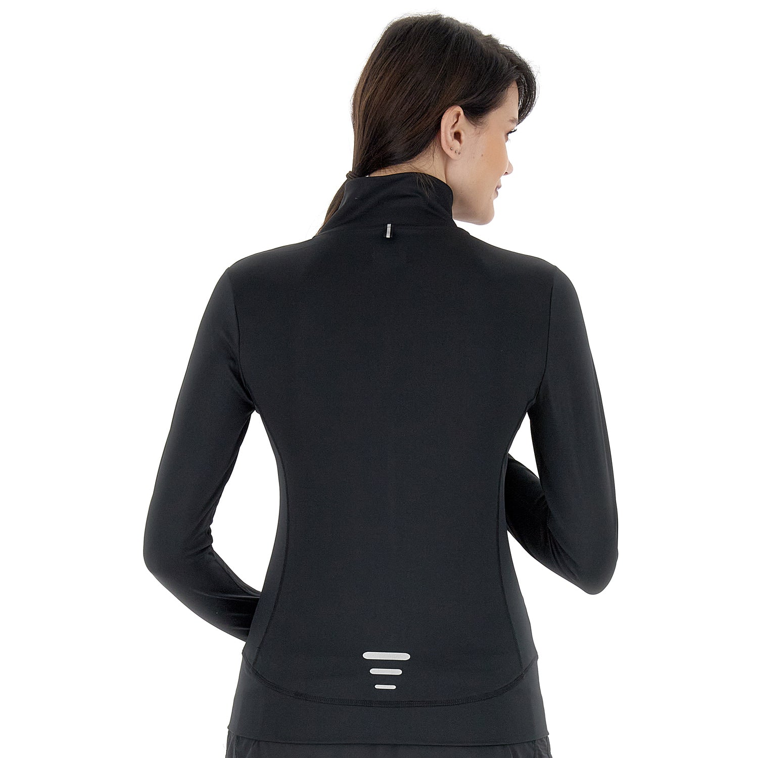DONNA FELPA RUNNING NERO 221794 1CL 02