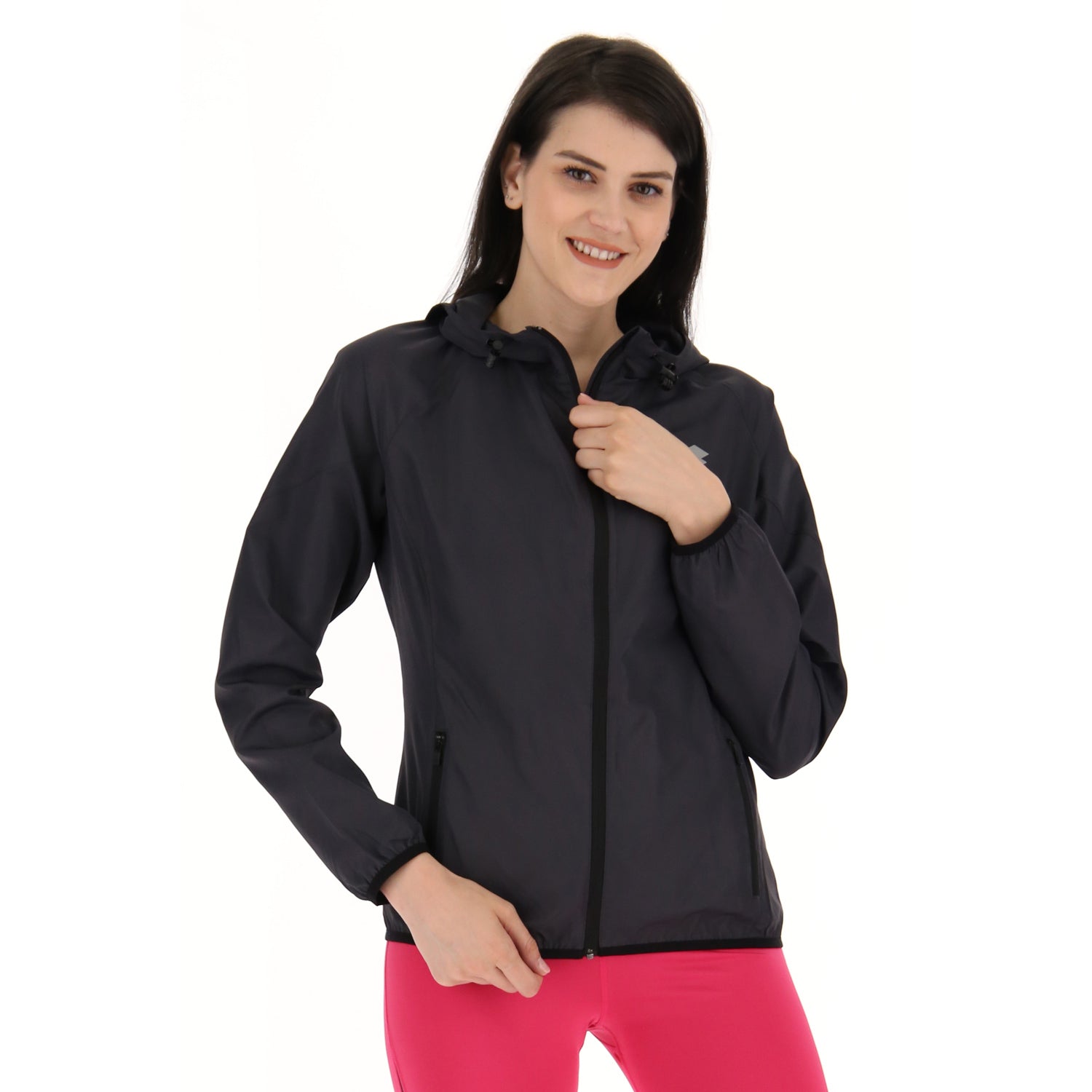 DONNA GIACCA A VENTO RUNNING GRIGIO SCURO 221796 10B 01