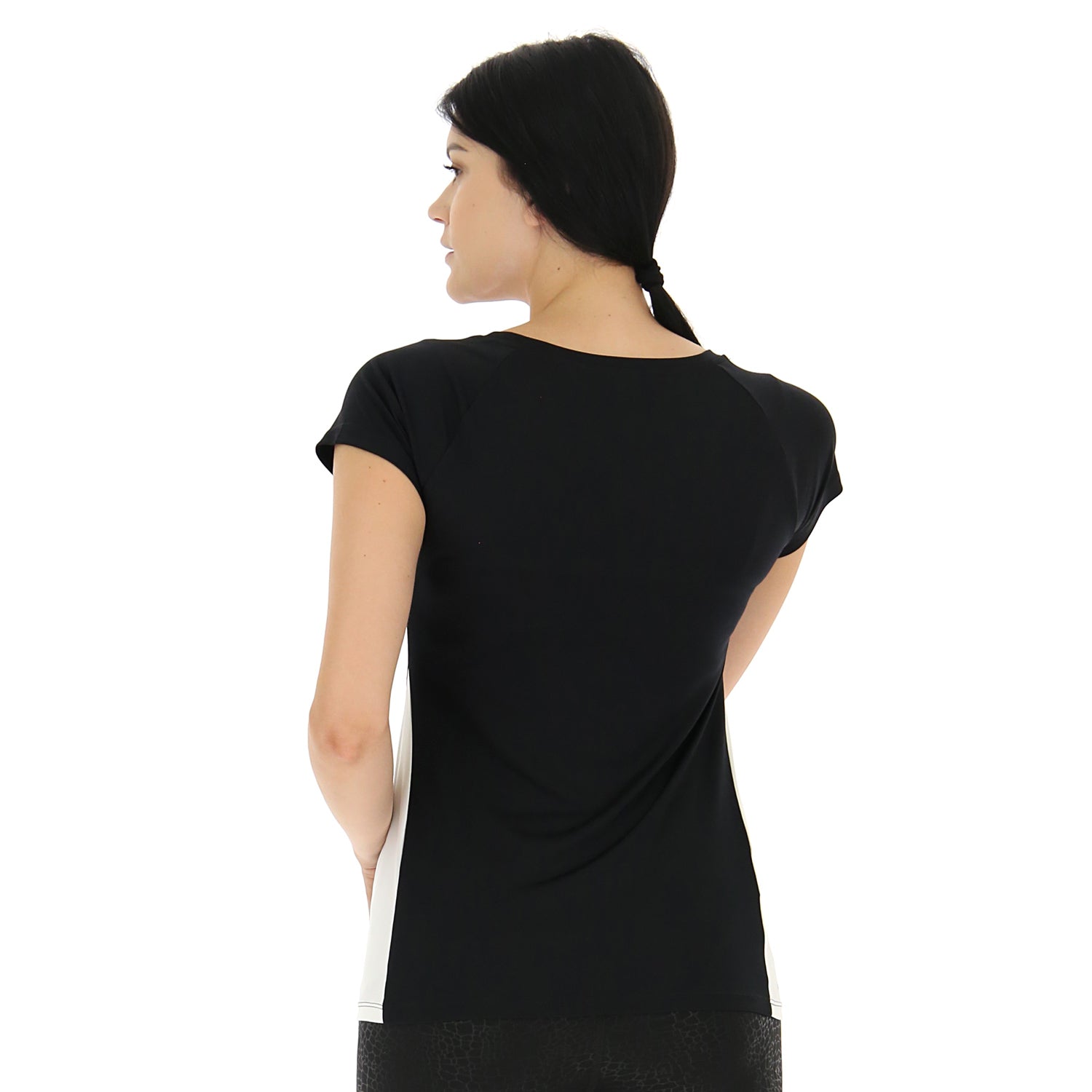DONNA MAGLIETTA WORKOUT PURE NERO 221804 1CL 02