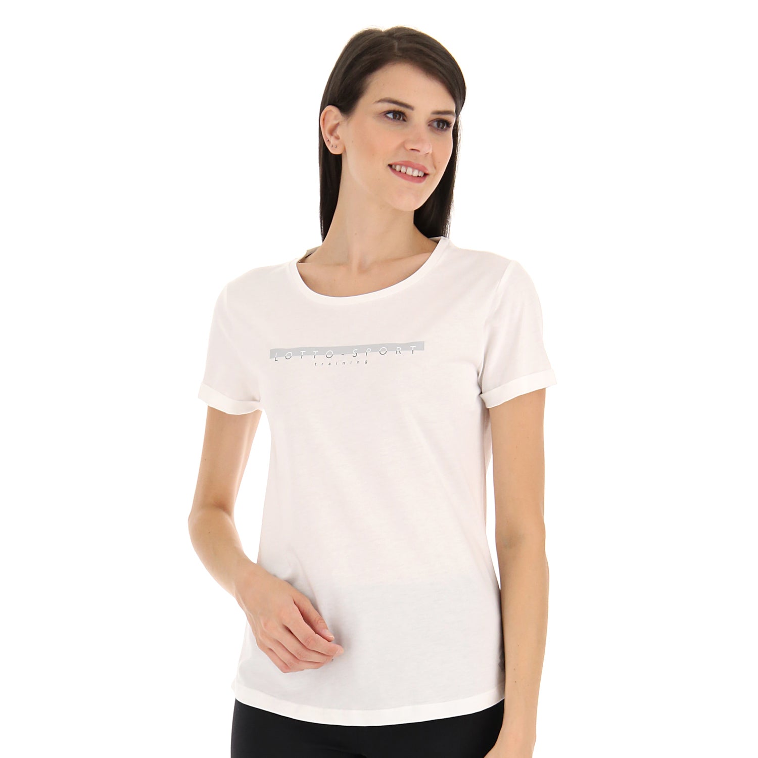 DONNA MAGLIETTA TRAINING PURE BIANCO 221823 N03 01