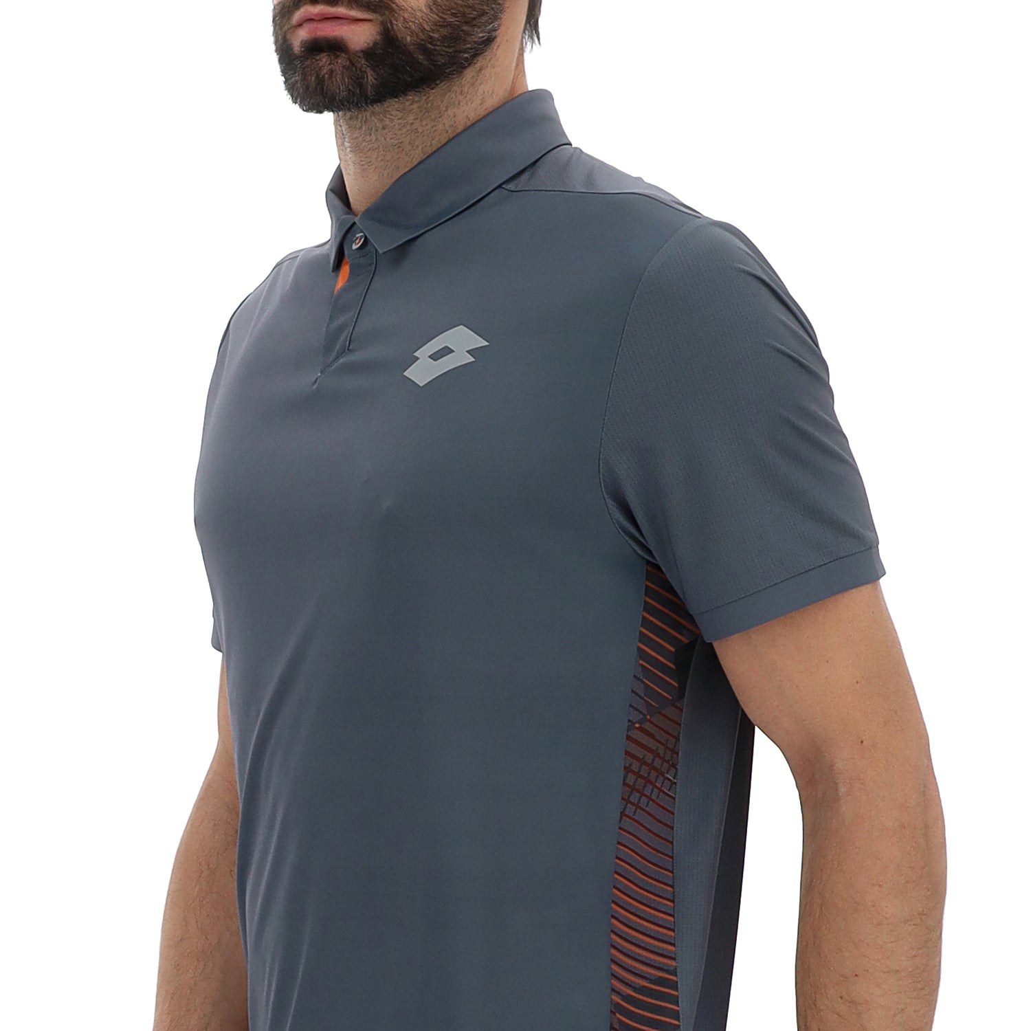 UOMO POLO TENNIS TECH D1 GRIGIO 222102 CX0 03