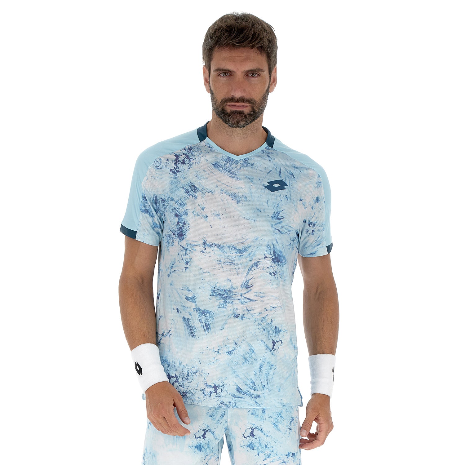 UOMO MAGLIETTA TENNIS TECH D2 AZZURRO 222104 CWL 01