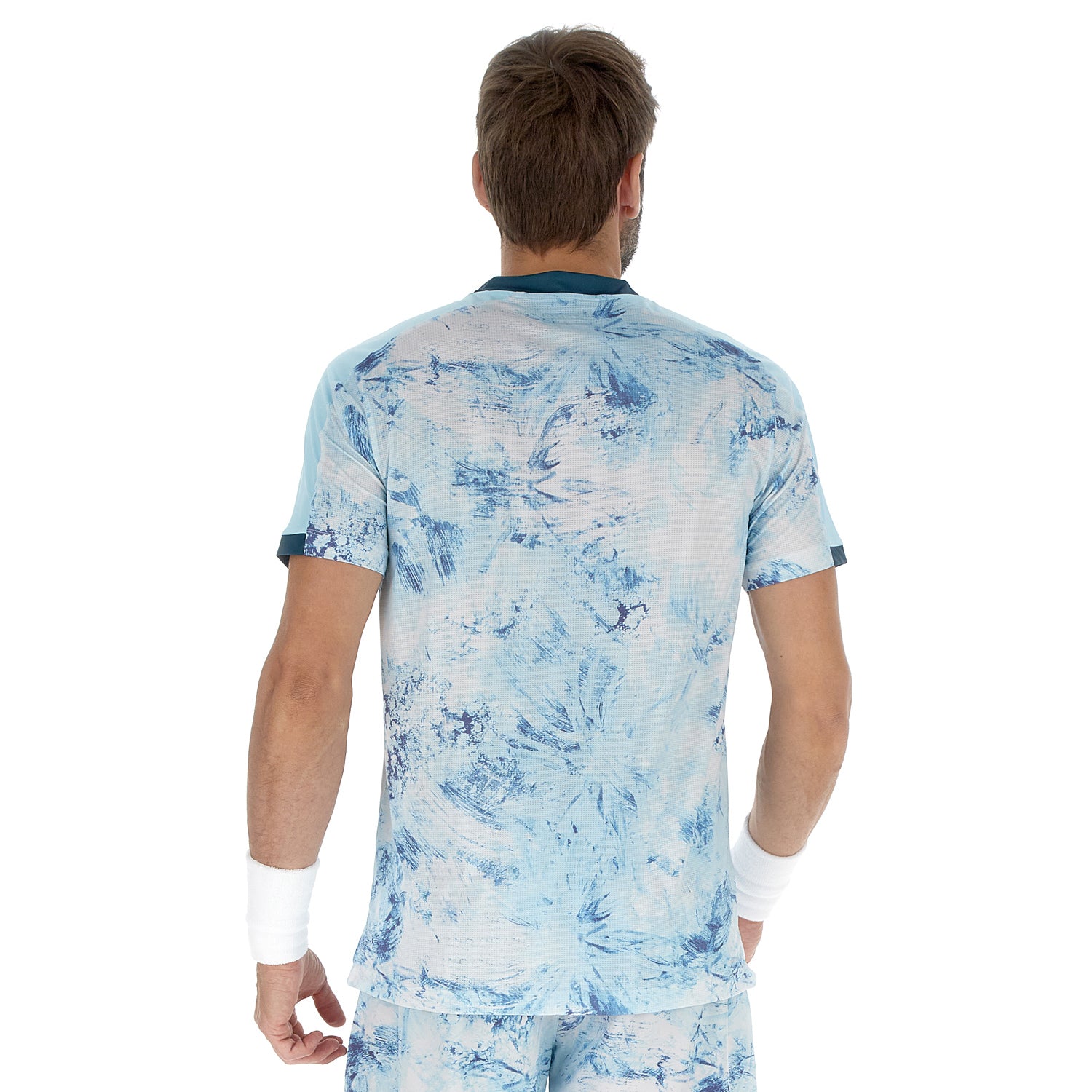 UOMO MAGLIETTA TENNIS TECH D2 AZZURRO 222104 CWL 02