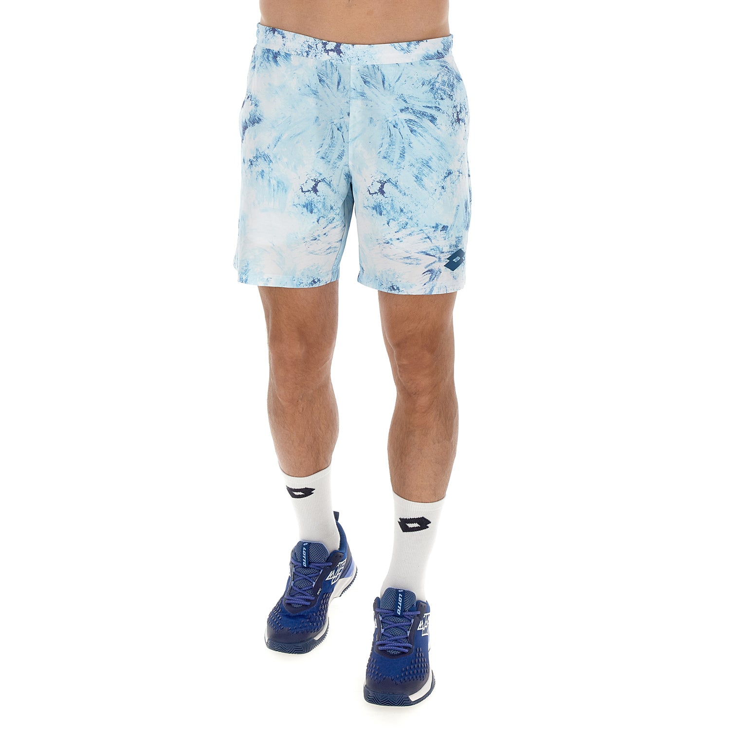 UOMO PANTALONI CORTI TENNIS TECH D2 AZZURRO 222105 CWL 01