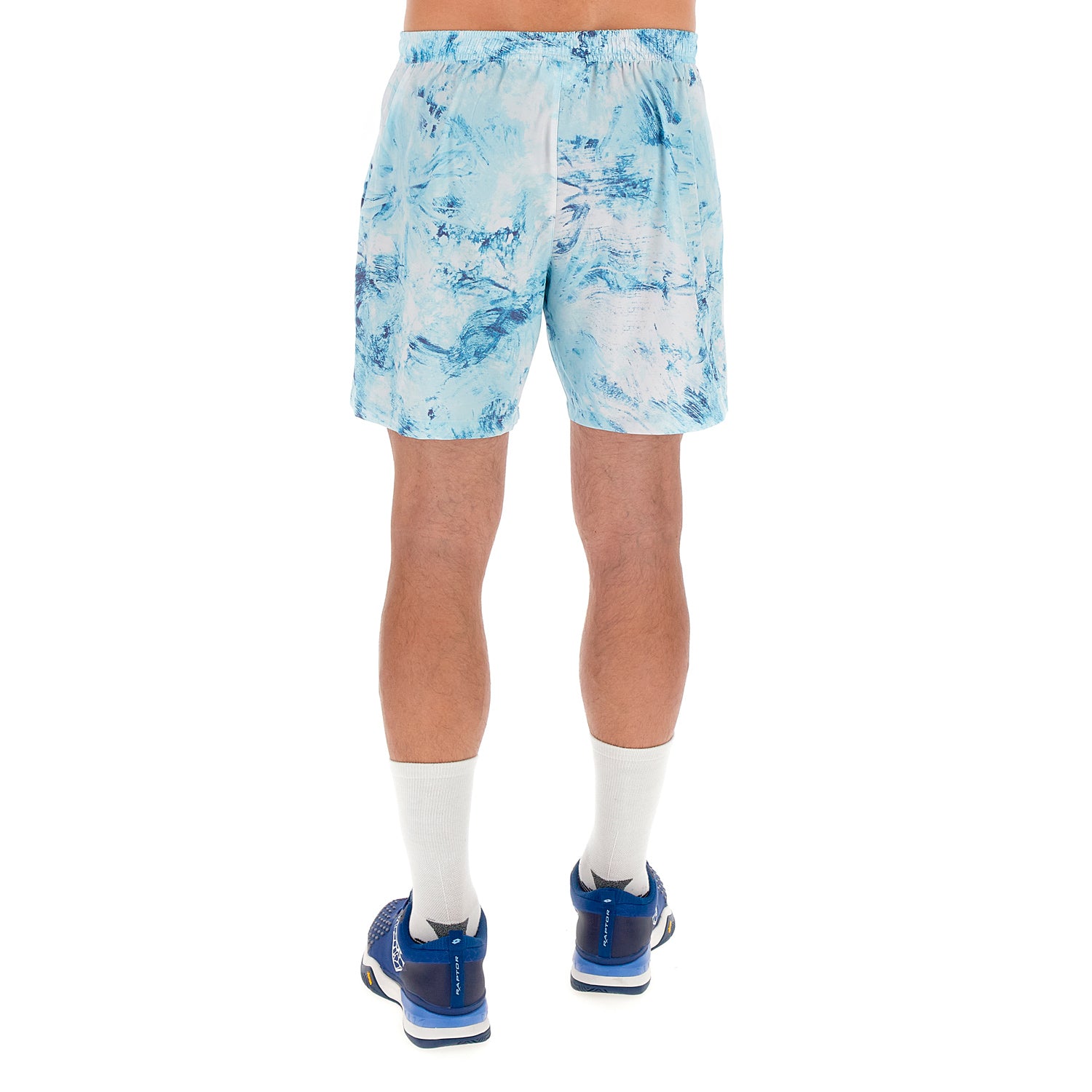 UOMO PANTALONI CORTI TENNIS TECH D2 AZZURRO 222105 CWL 02