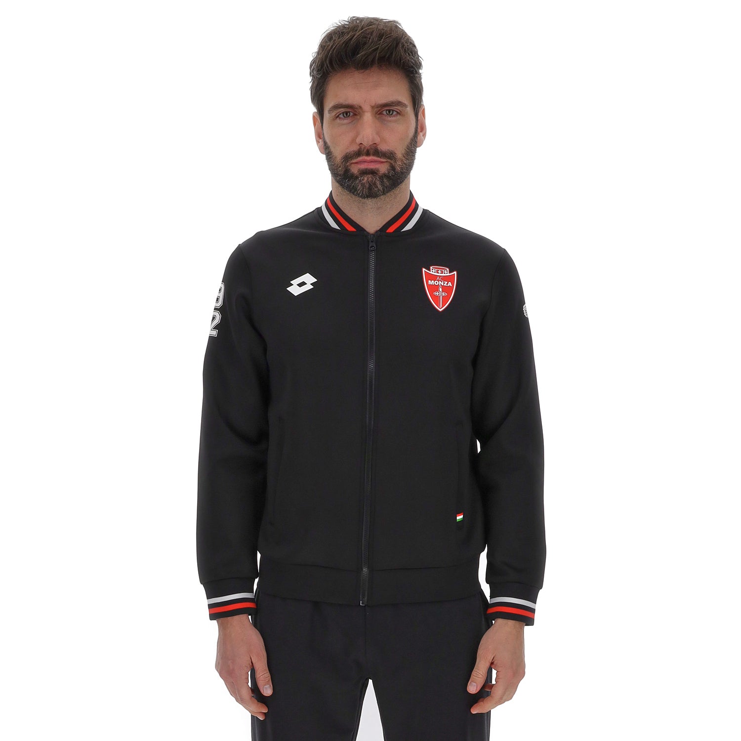 UOMO FELPA PRE MATCH NERO 222244 1CL 01