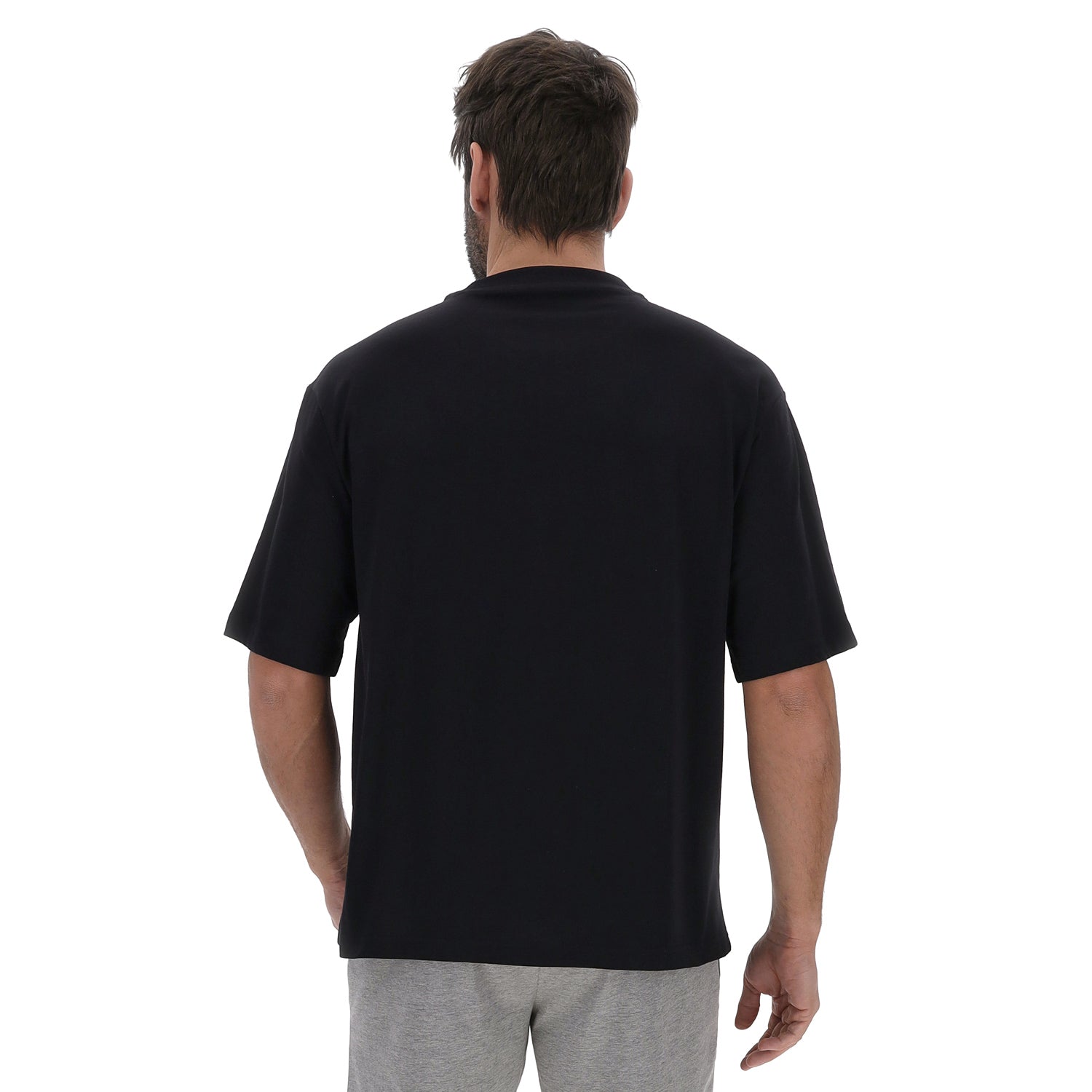 UOMO MAGLIETTA LOGO MTL NERO 222263 1CL 02