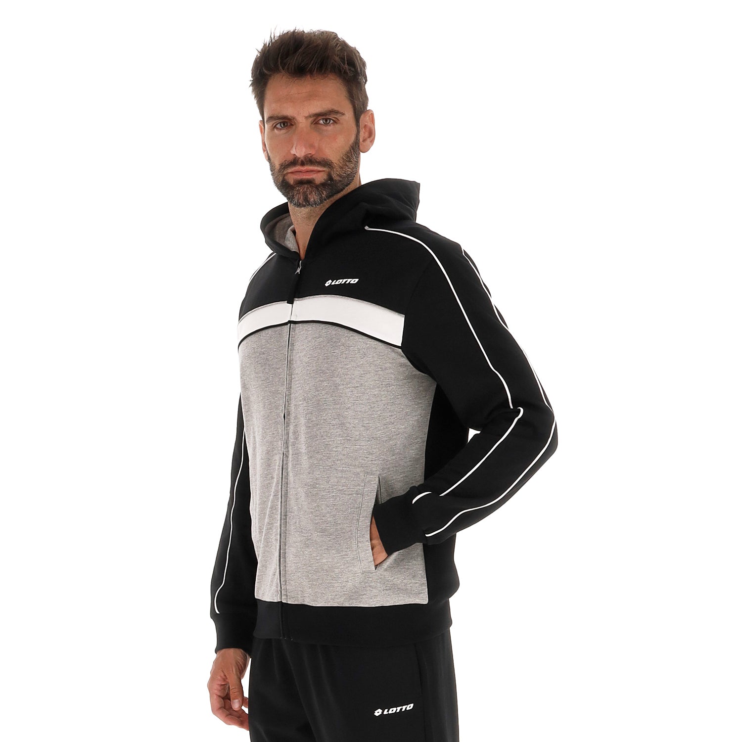 UOMO TUTA GINNASTICA COMPETITION GRIGIO CHIARO 222288 1PE 02