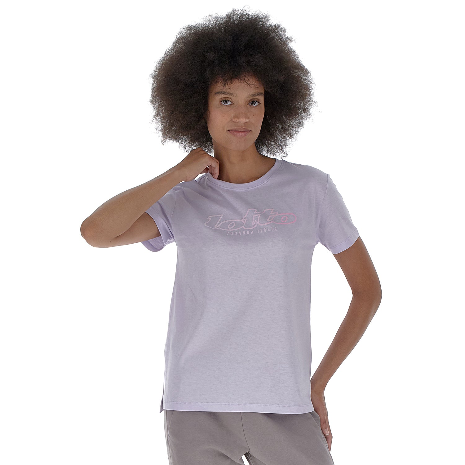 DONNA MAGLIETTA ATHLETICA PURE VIOLA CHIARO 222511 D9K 01