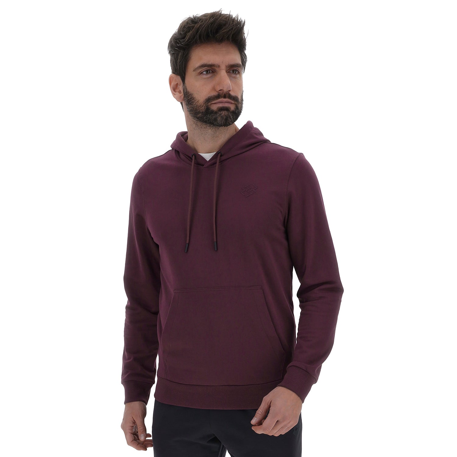 UOMO FELPA SMART ROSSO SCURO 222524 6OB 01