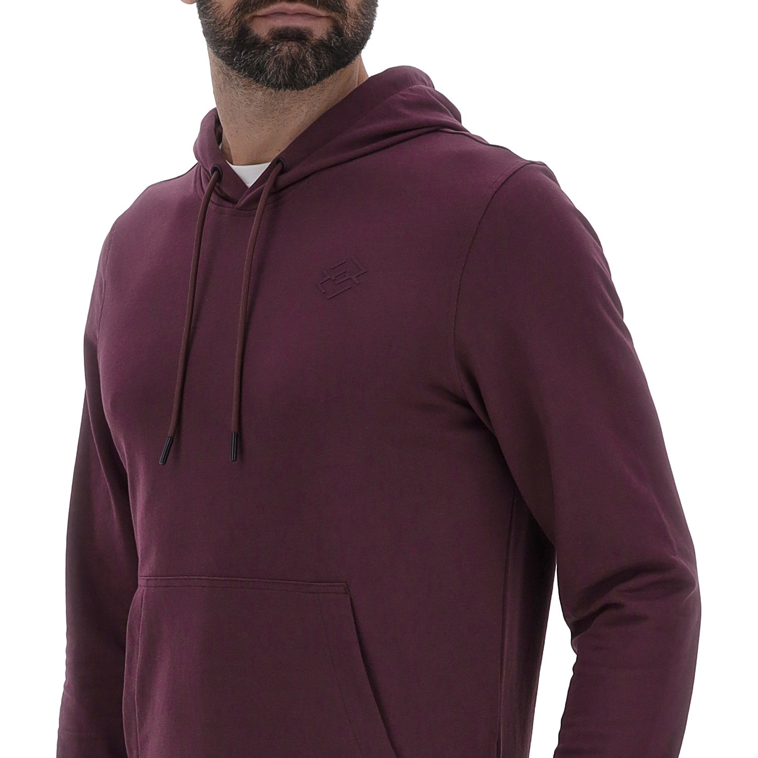 UOMO FELPA SMART ROSSO SCURO 222524 6OB 03