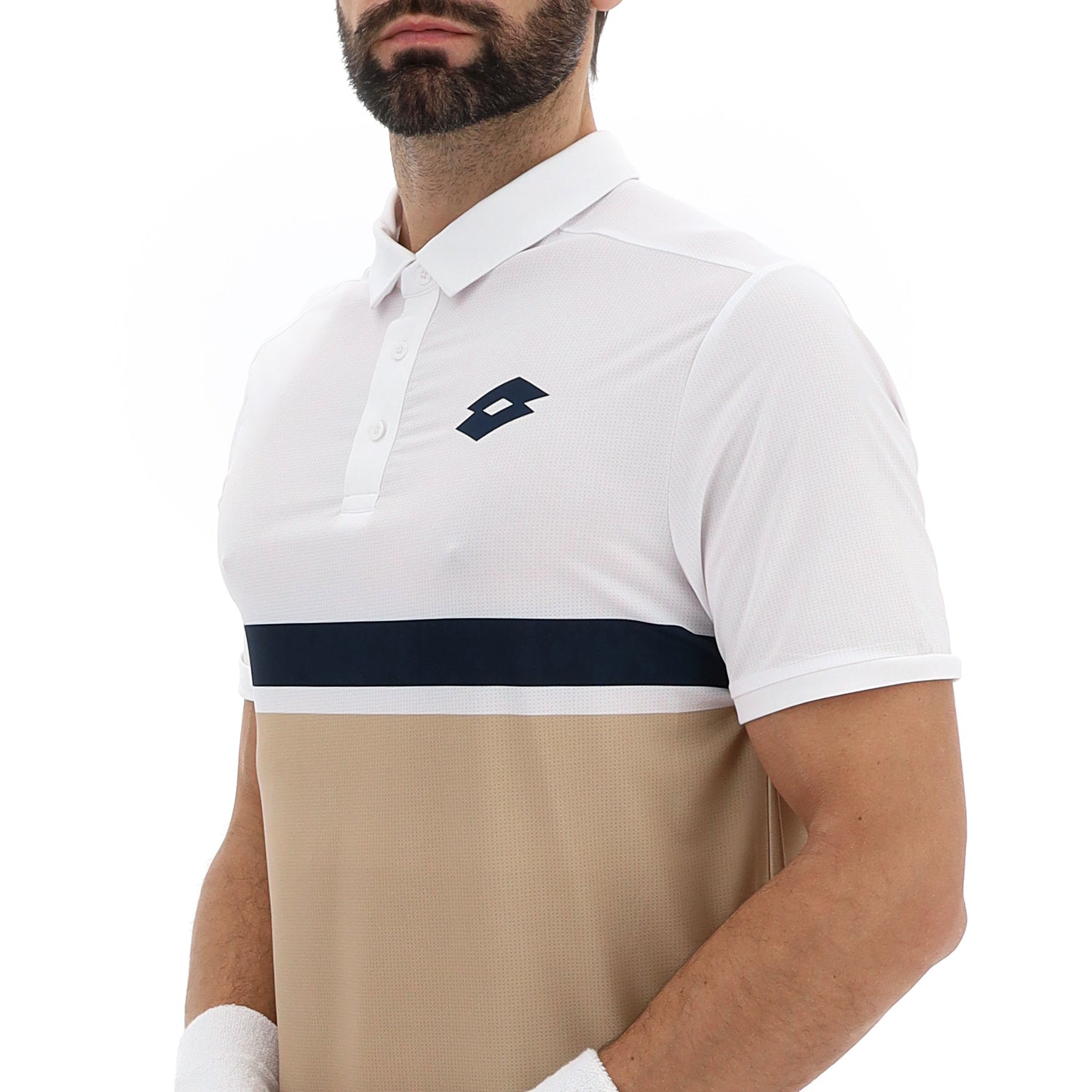 UOMO POLO TENNIS TECH D1 BEIGE 222844 9SP 03