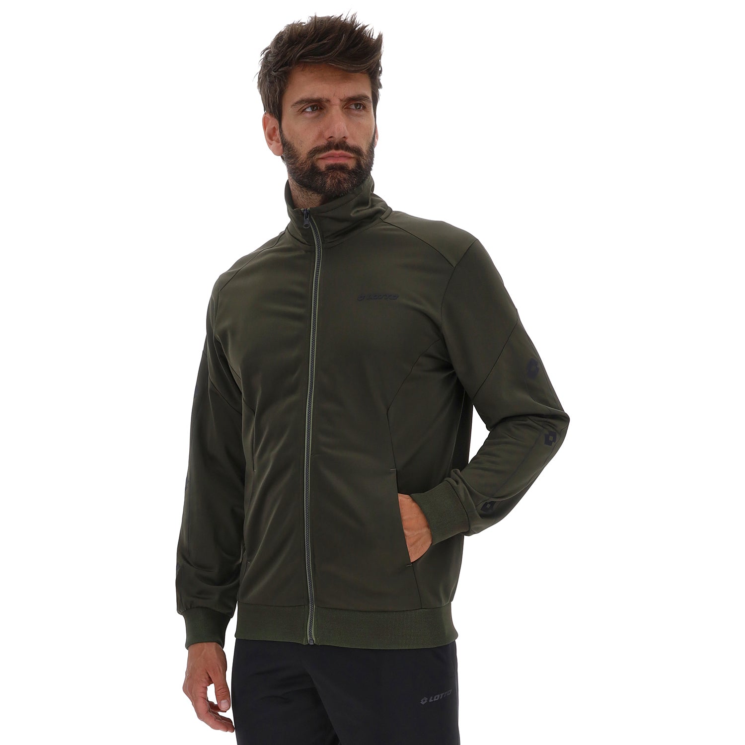 UOMO TUTA GINNASTICA OLIMPIA VERDE SCURO 222880 DMQ 02