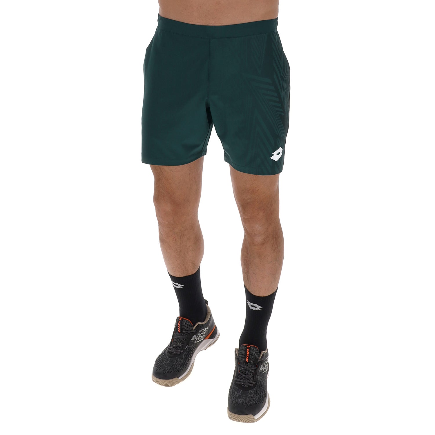 UOMO PANTALONI CORTI TENNIS TECH D1 VERDE SCURO 223335 ERO 01