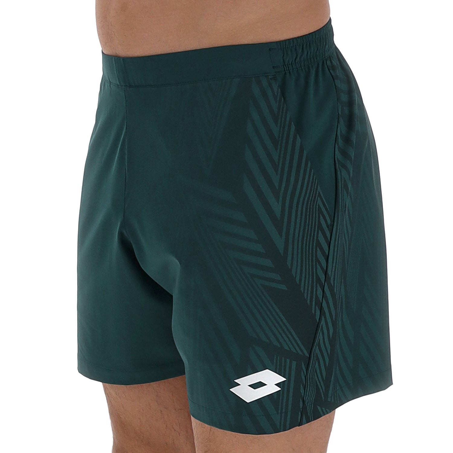 UOMO PANTALONI CORTI TENNIS TECH D1 VERDE SCURO 223335 ERO 03