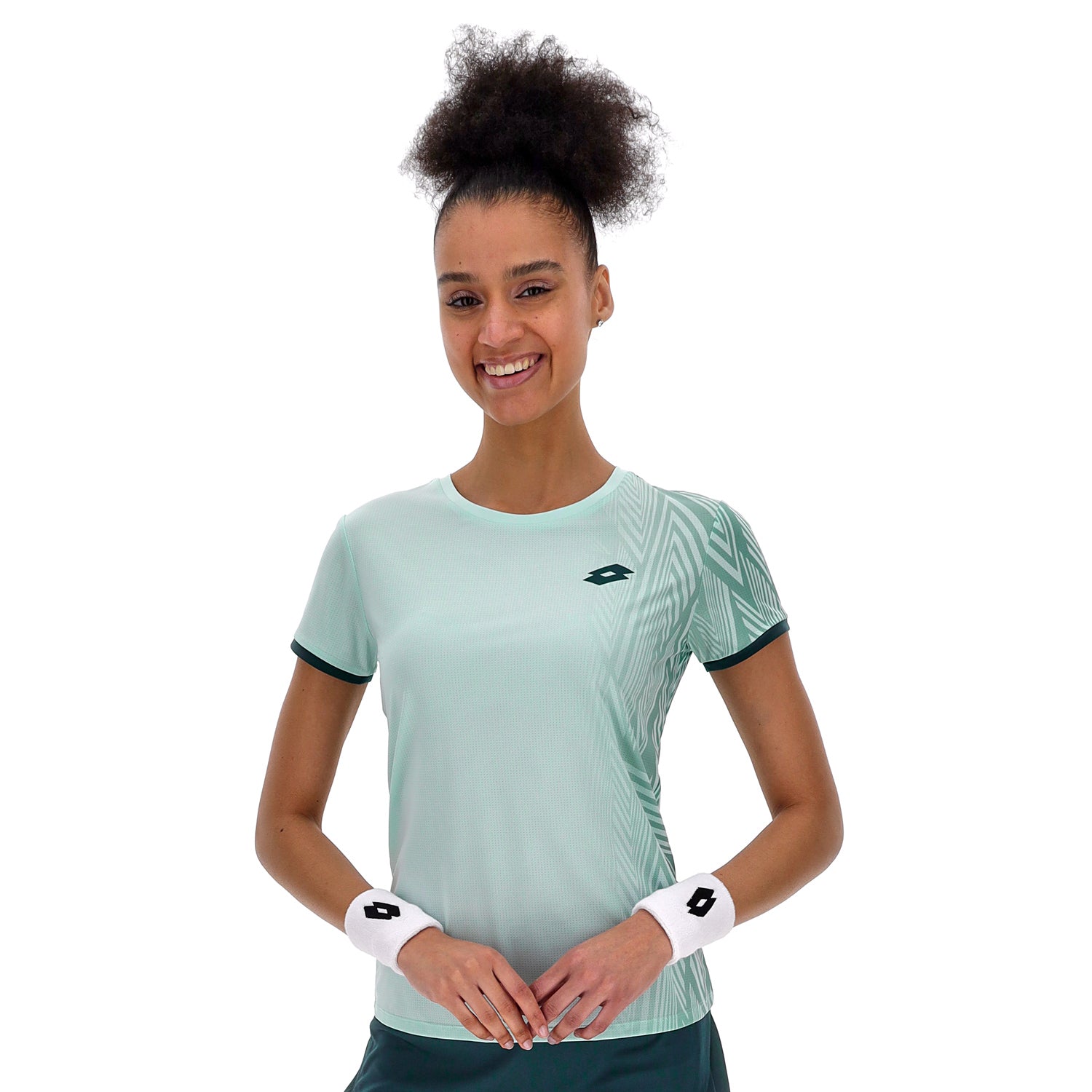 DONNA MAGLIETTA TENNIS TECH D3 VERDE CHIARO 223347 EPK 01