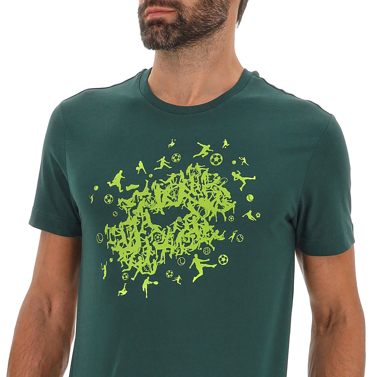 UOMO MAGLIETTA SPORT VERDE SCURO 223635 DYF 03