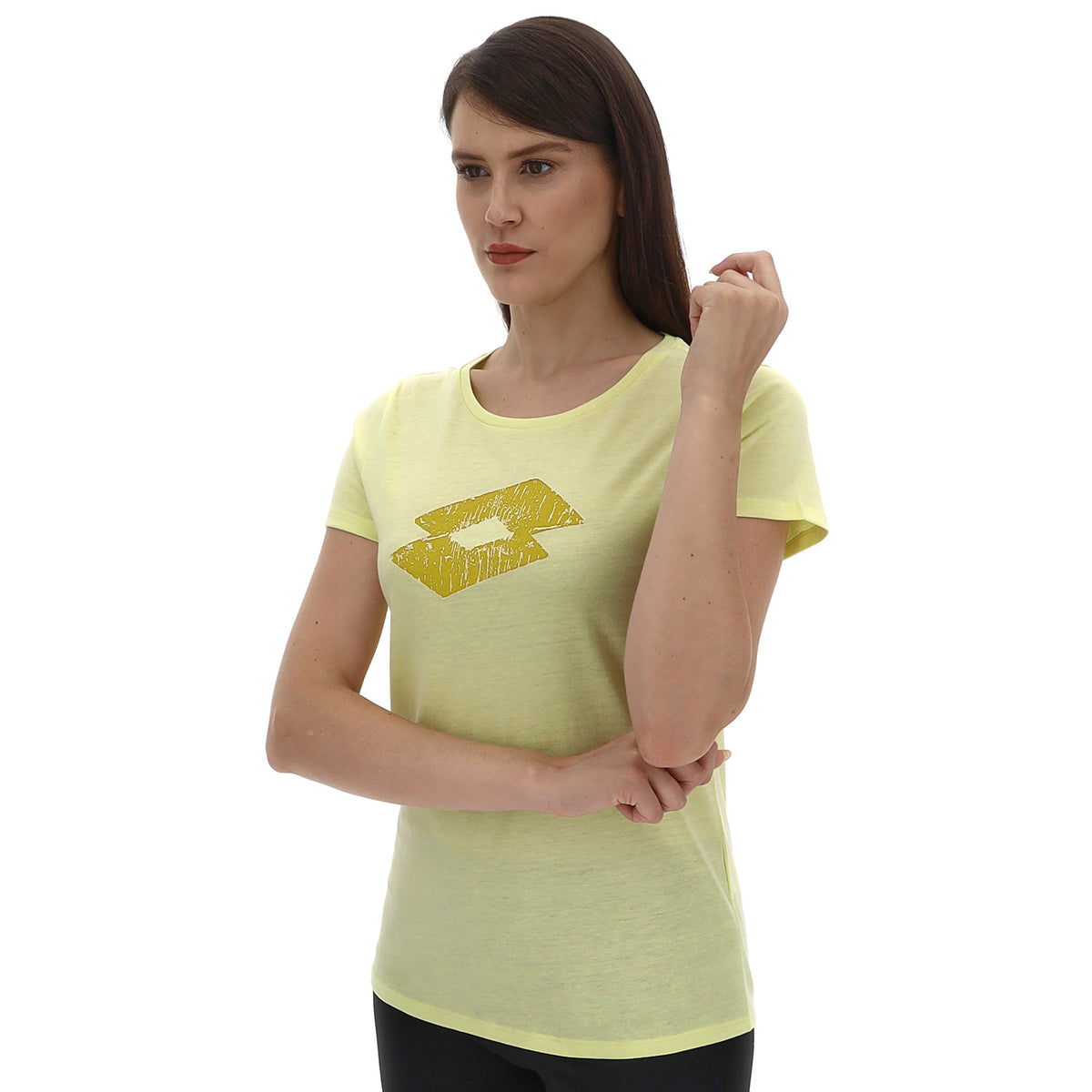 DONNA MAGLIETTA LOSANGA GIALLO CHIARO 223645 D5F 01