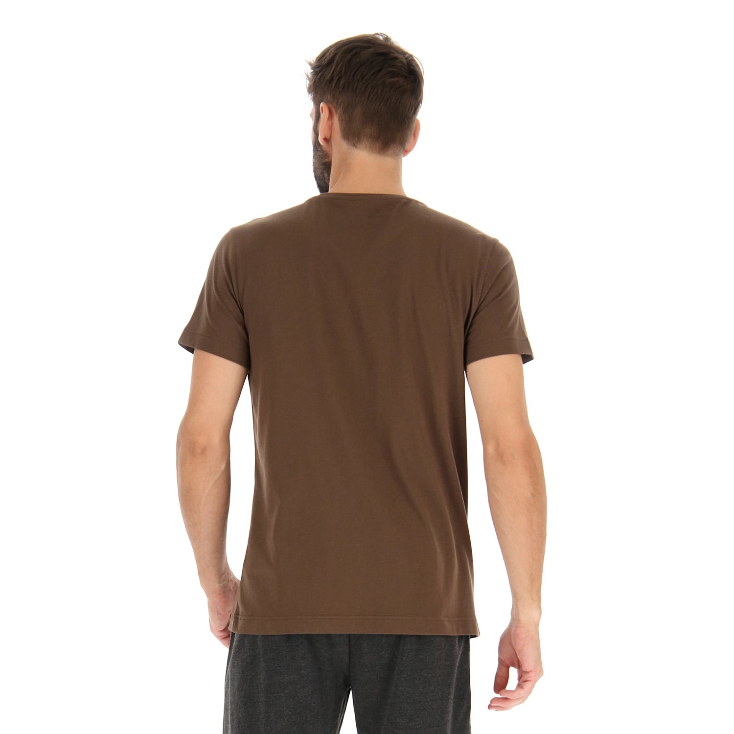 UOMO MAGLIETTA LOGO MARRONE 213456 M29 02