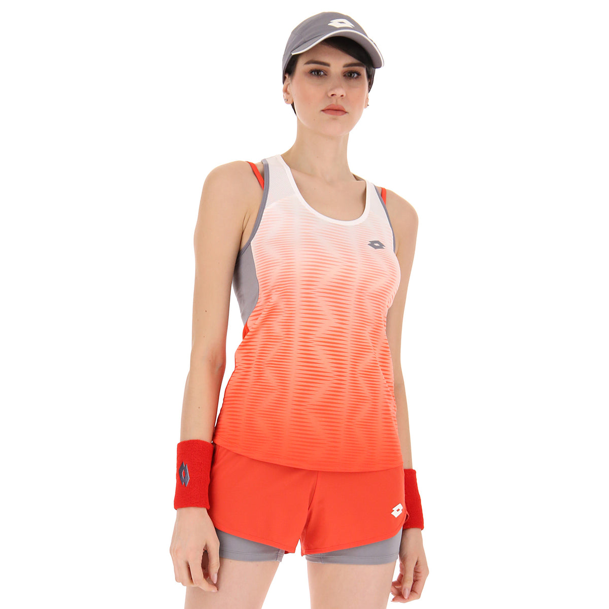 Tennis Tennis Tech Tank Top Red - Lotto Sport