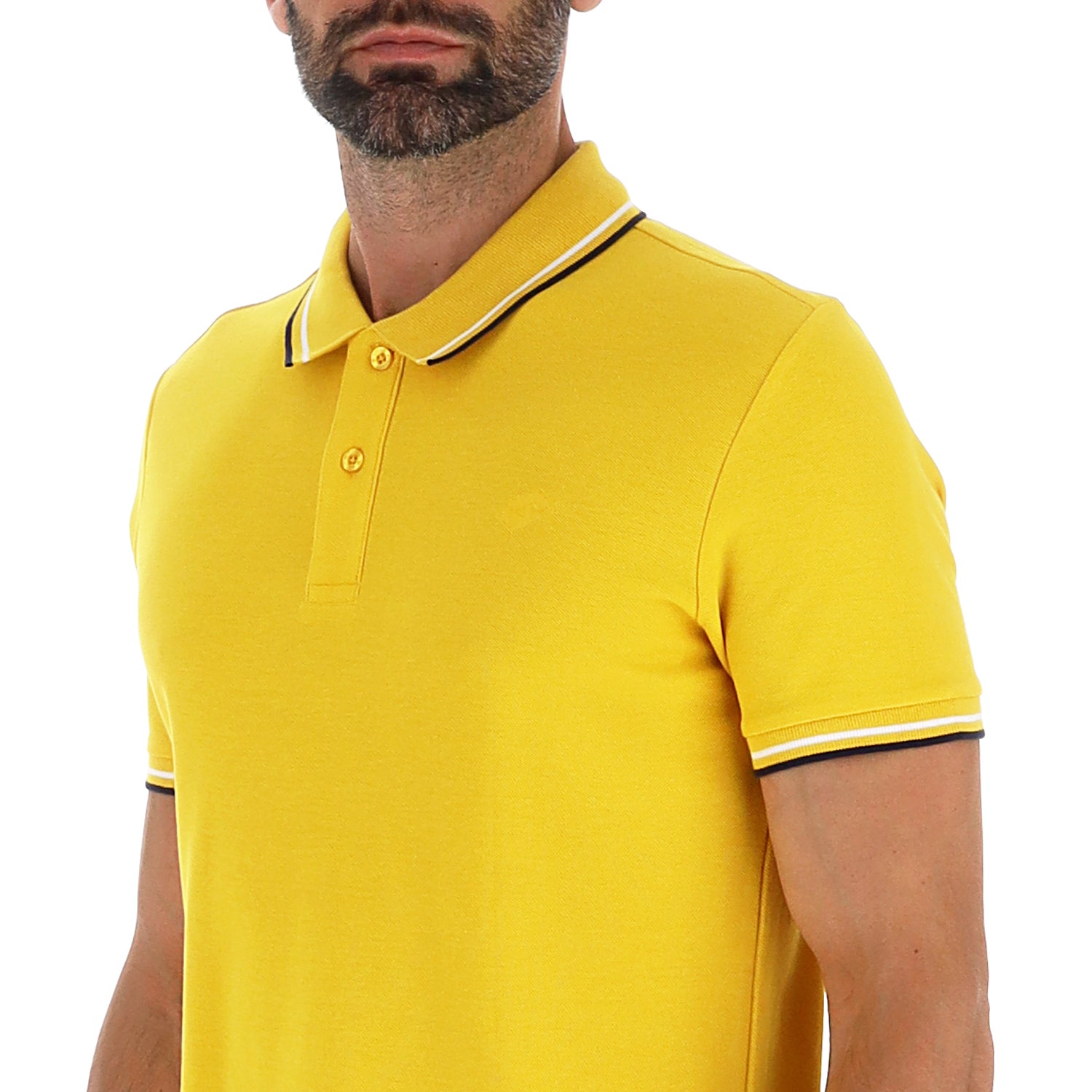 UOMO POLO CLASSICA GIALLO SCURO 219238 1SX 03