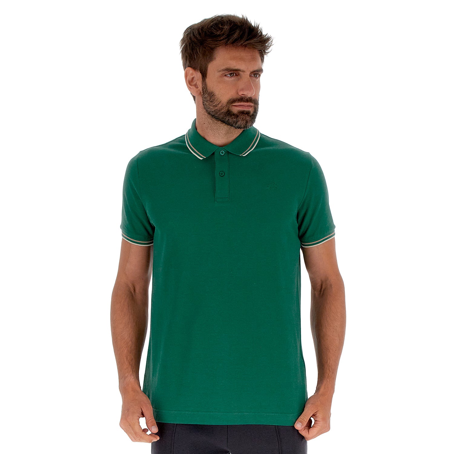 UOMO POLO CLASSICA VERDE SCURO 219238 D74 01