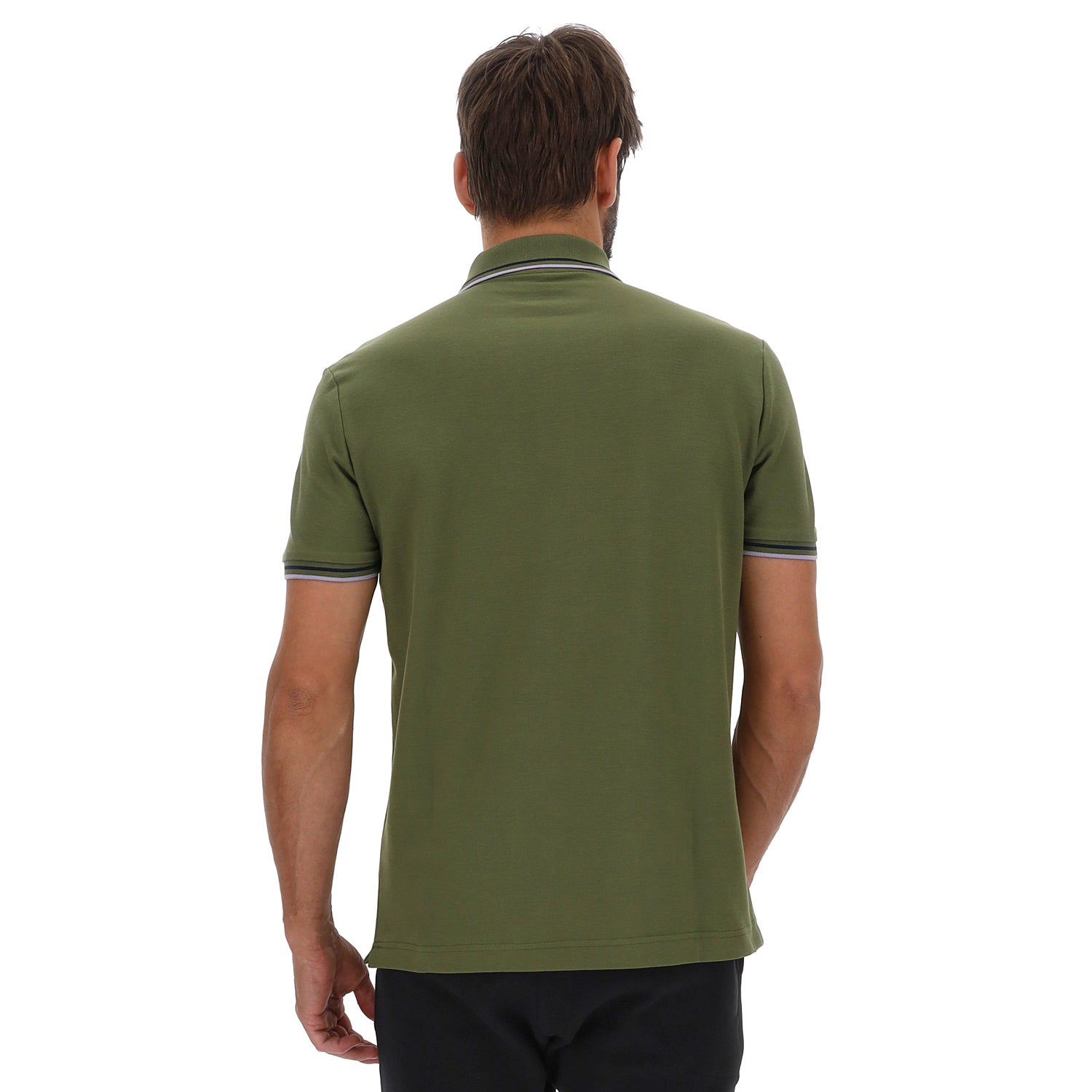 UOMO POLO CLASSICA VERDE SCURO 219238 D77 02