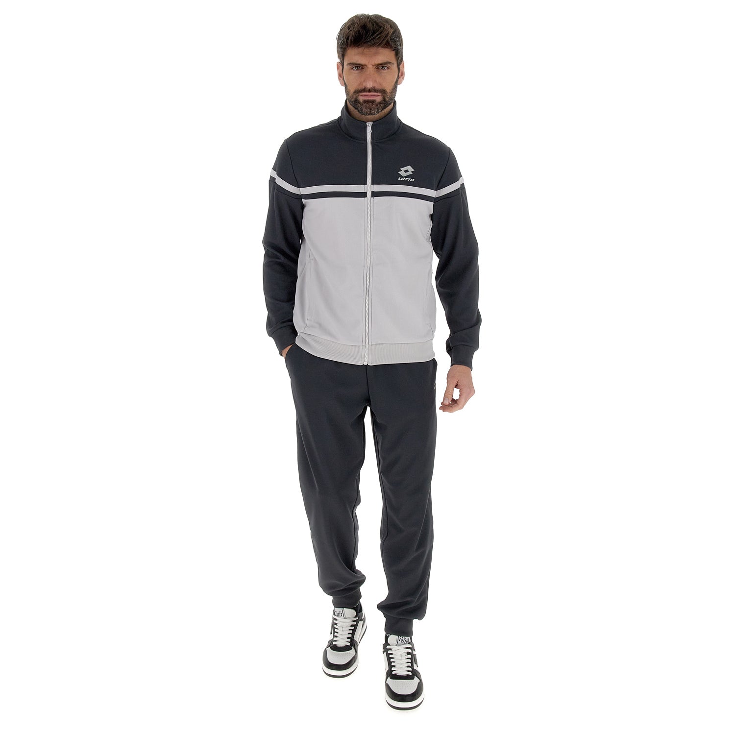 Tuta Jogging Uomo 2 Pezzi Invernale - Felpa Con Cappuccio E Pantaloni Sportivi - Basic Cotone Per Fitness E Tempo Libero