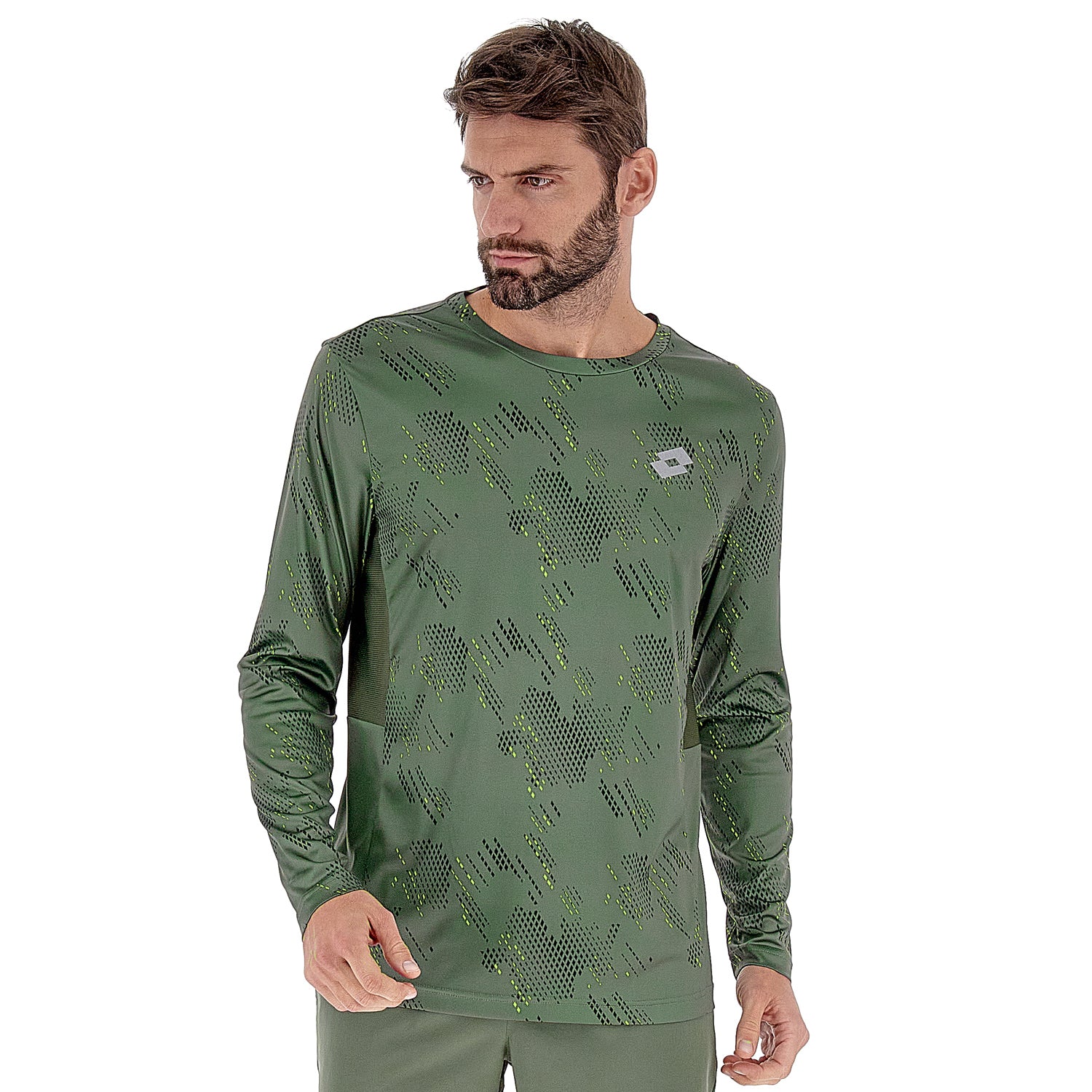 UOMO MAGLIETTA RUNNING VERDE SCURO 219867 64X 01