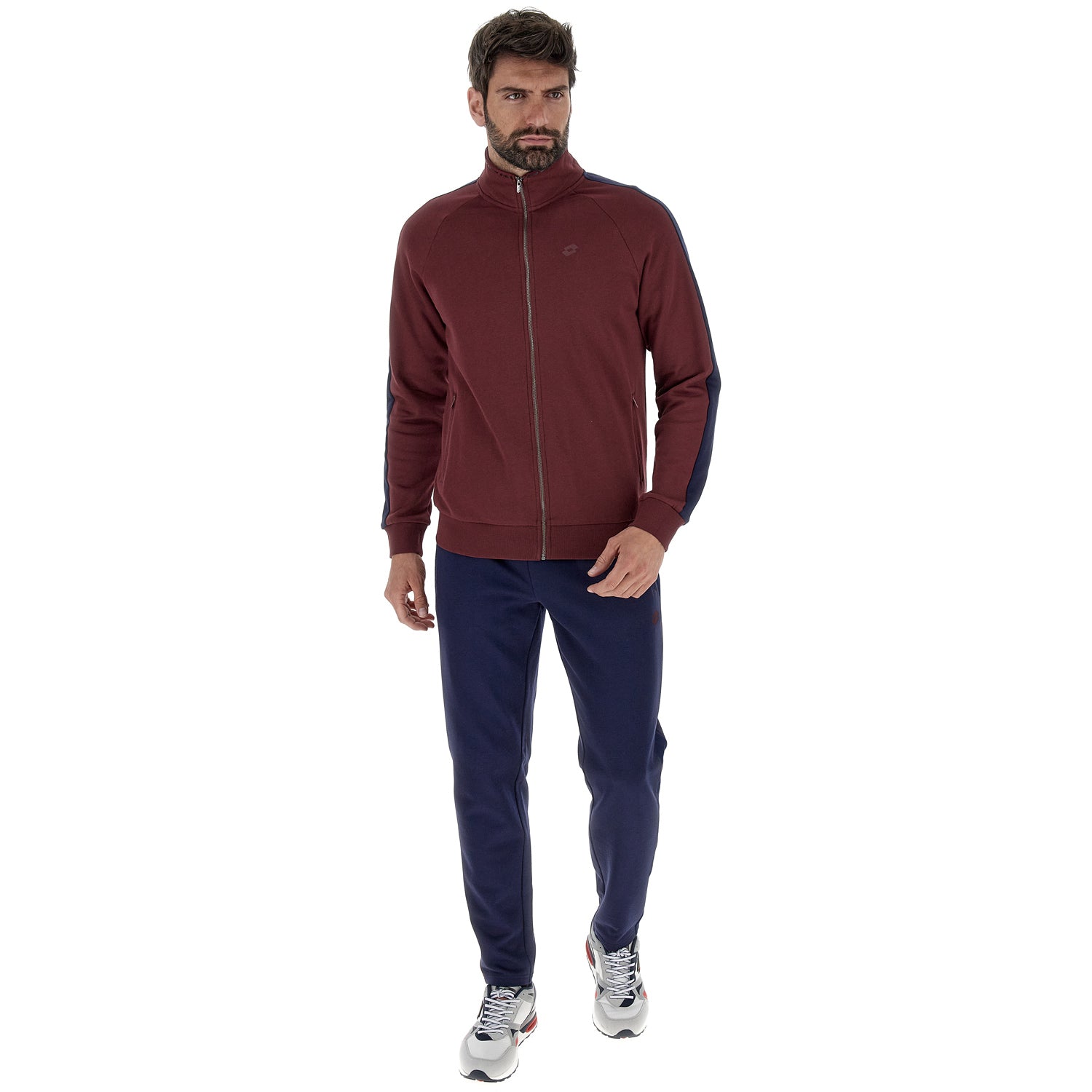 UOMO TUTA GINNASTICA MORE ROSSO SCURO 220226 B7M 01
