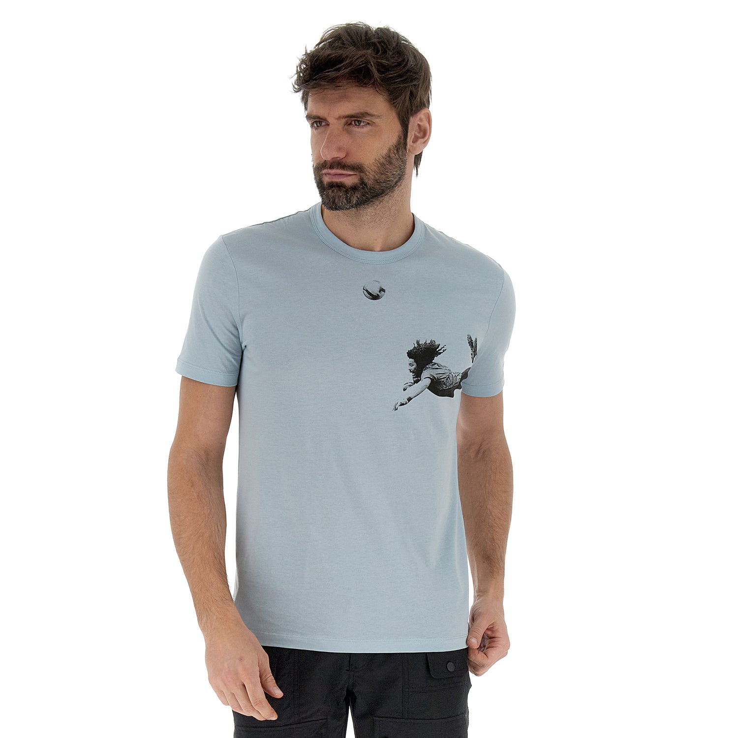UOMO MAGLIETTA LOTTO NYC AZZURRO 220248 241 01