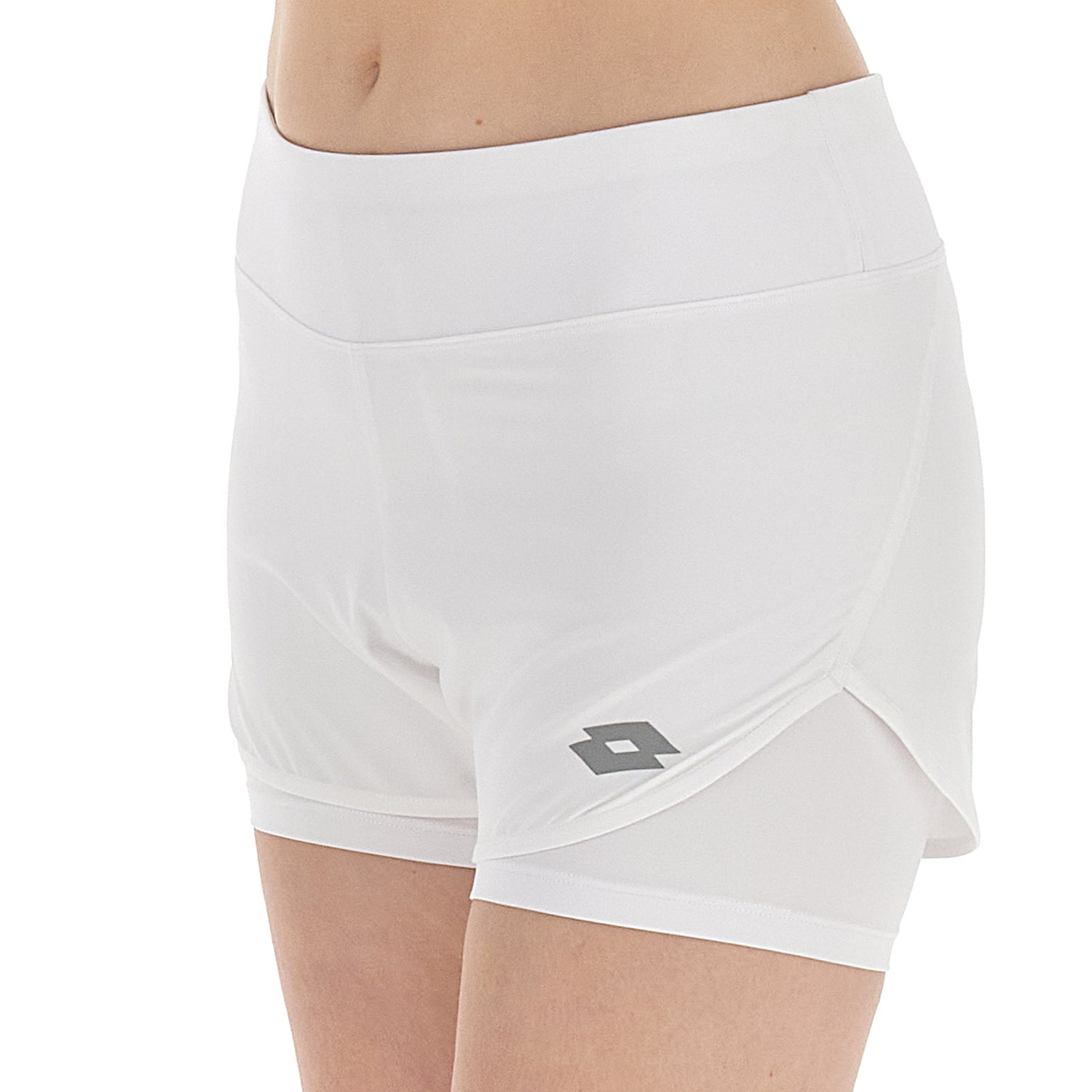 DONNA PANTALONI CORTI TENNIS TECH D1 BIANCO 220439 BNV 03