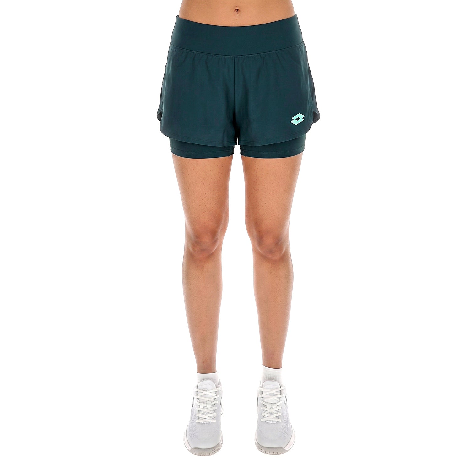 DONNA PANTALONI CORTI TENNIS TECH D1 VERDE SCURO 220439 ERO 01
