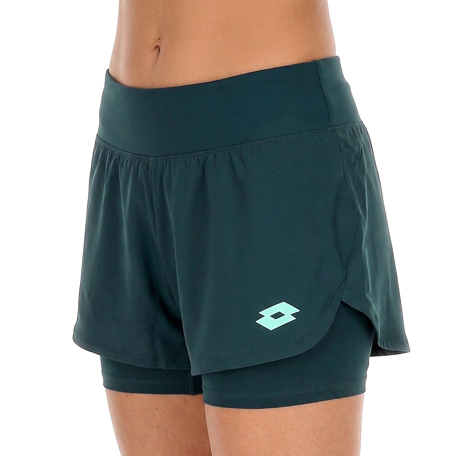 DONNA PANTALONI CORTI TENNIS TECH D1 VERDE SCURO 220439 ERO 03